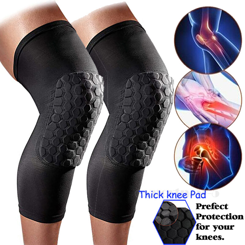 Youth Men Basketball Knee Pads Compression Leg Sleeve Crashproof Protective Gear