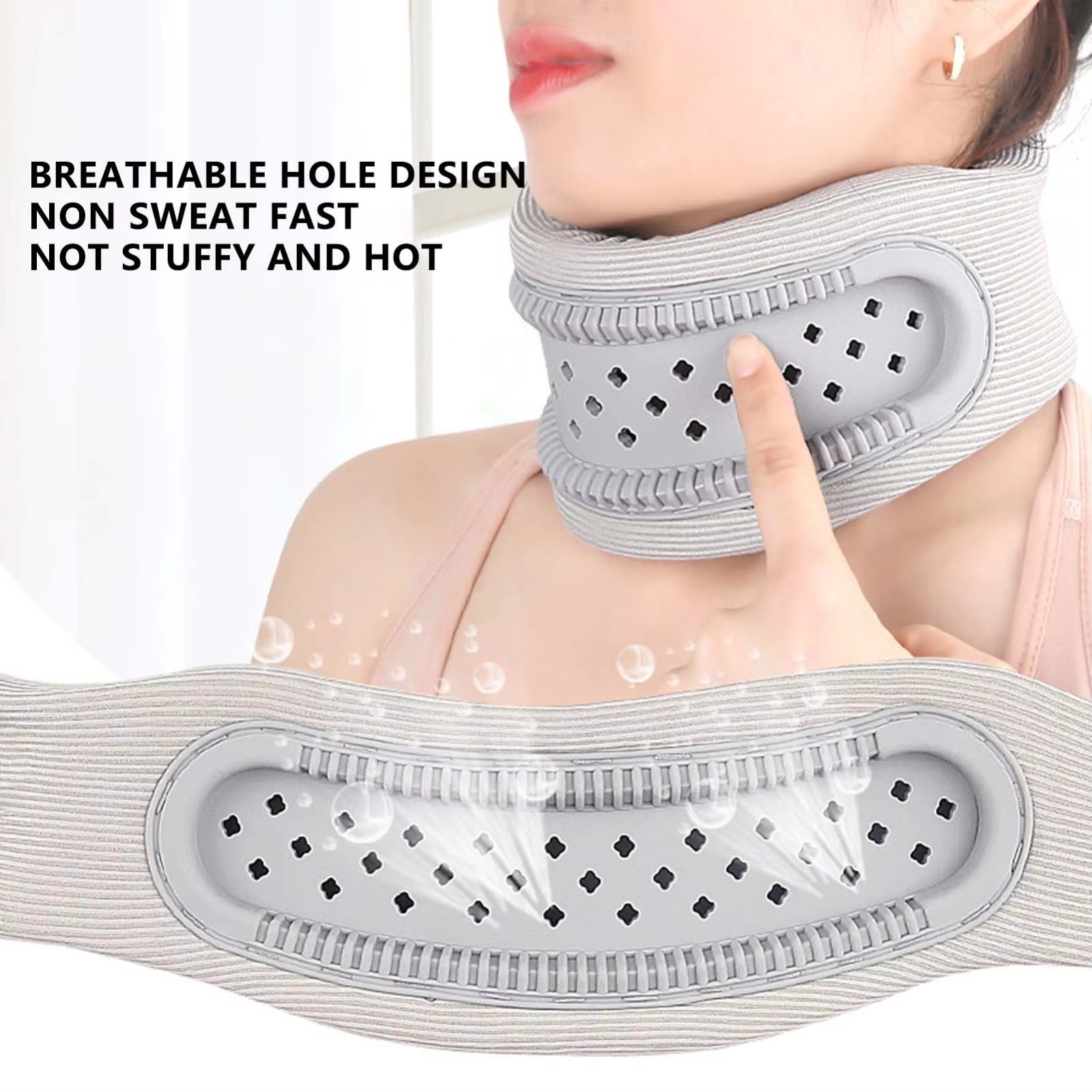 Cervical Neck Support Pillow Foam Cushion for Comfort and Posture Relaxation