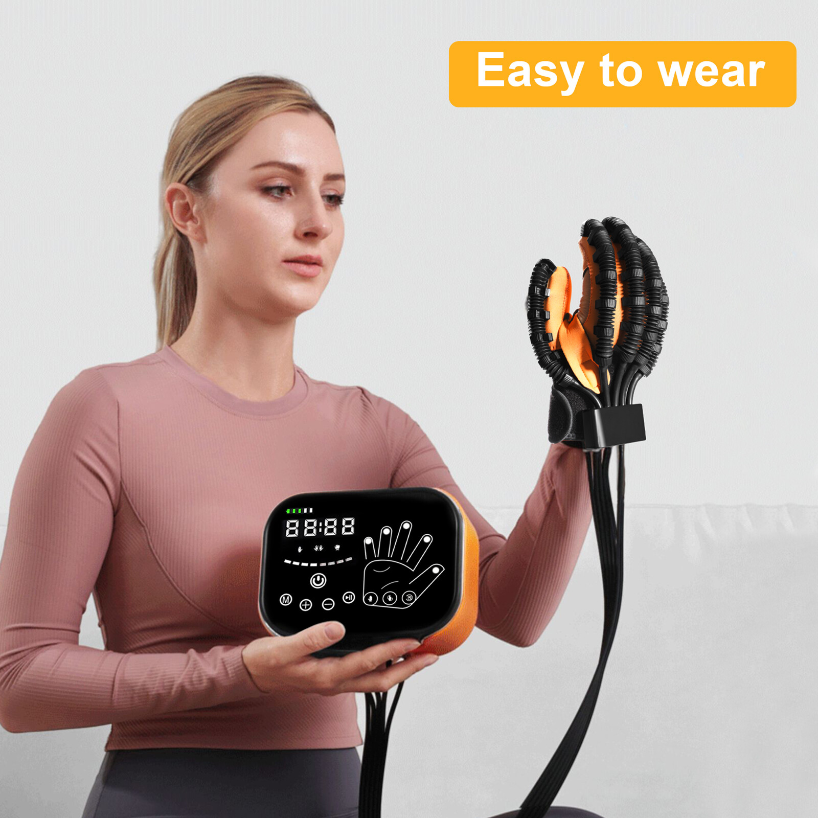 Finger Exerciser & Hand Strengthener Rehab Rehabilitation Robotic Therapy Gloves