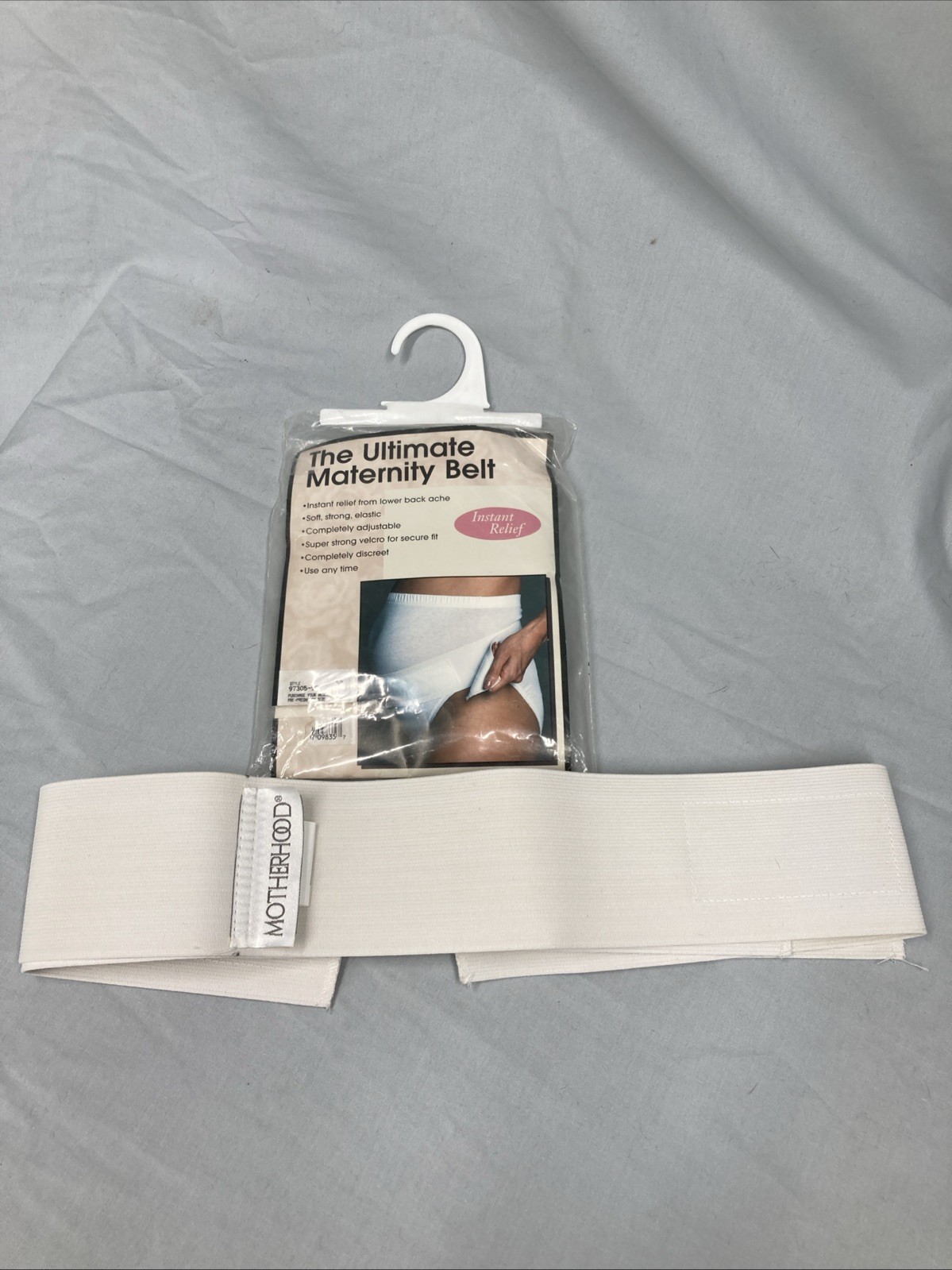 Motherhood Ultimate Maternity Belt Prenatal Support Style 97305-99 White M