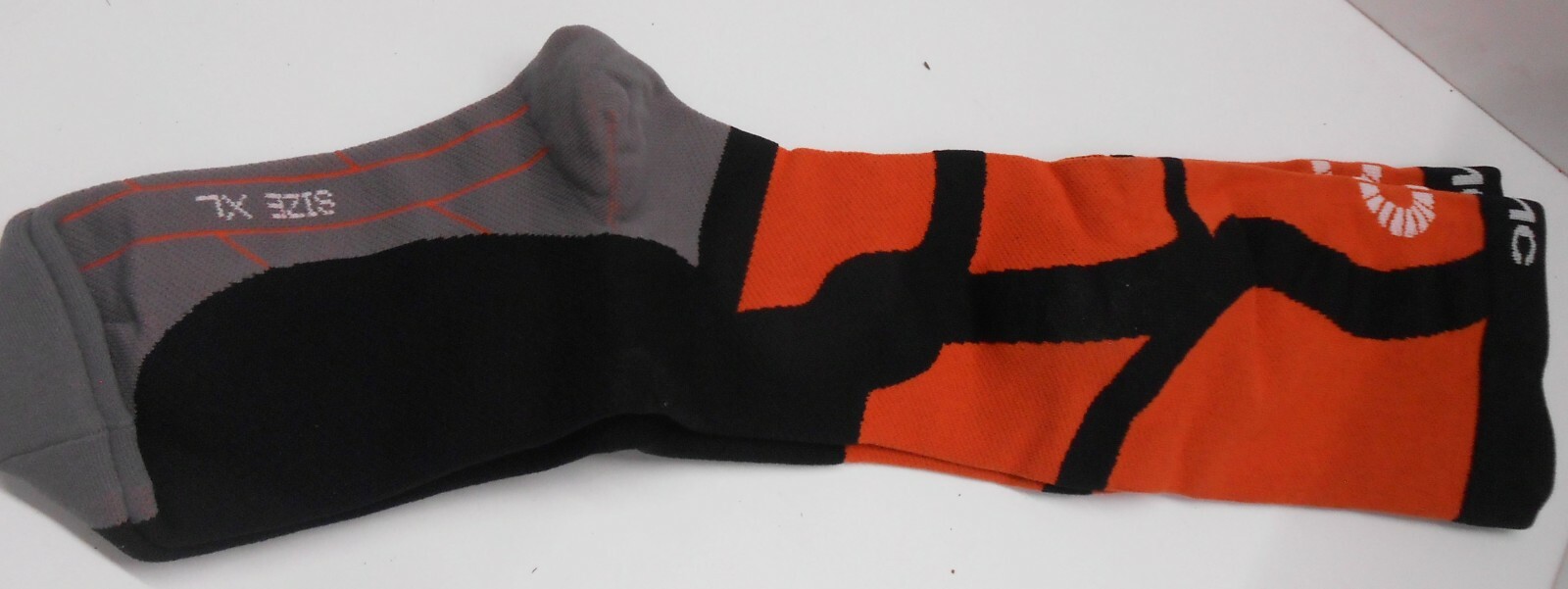 TAC Compression 20-30 mmHg Socks (Pumpkin Orange and black) Size: XL