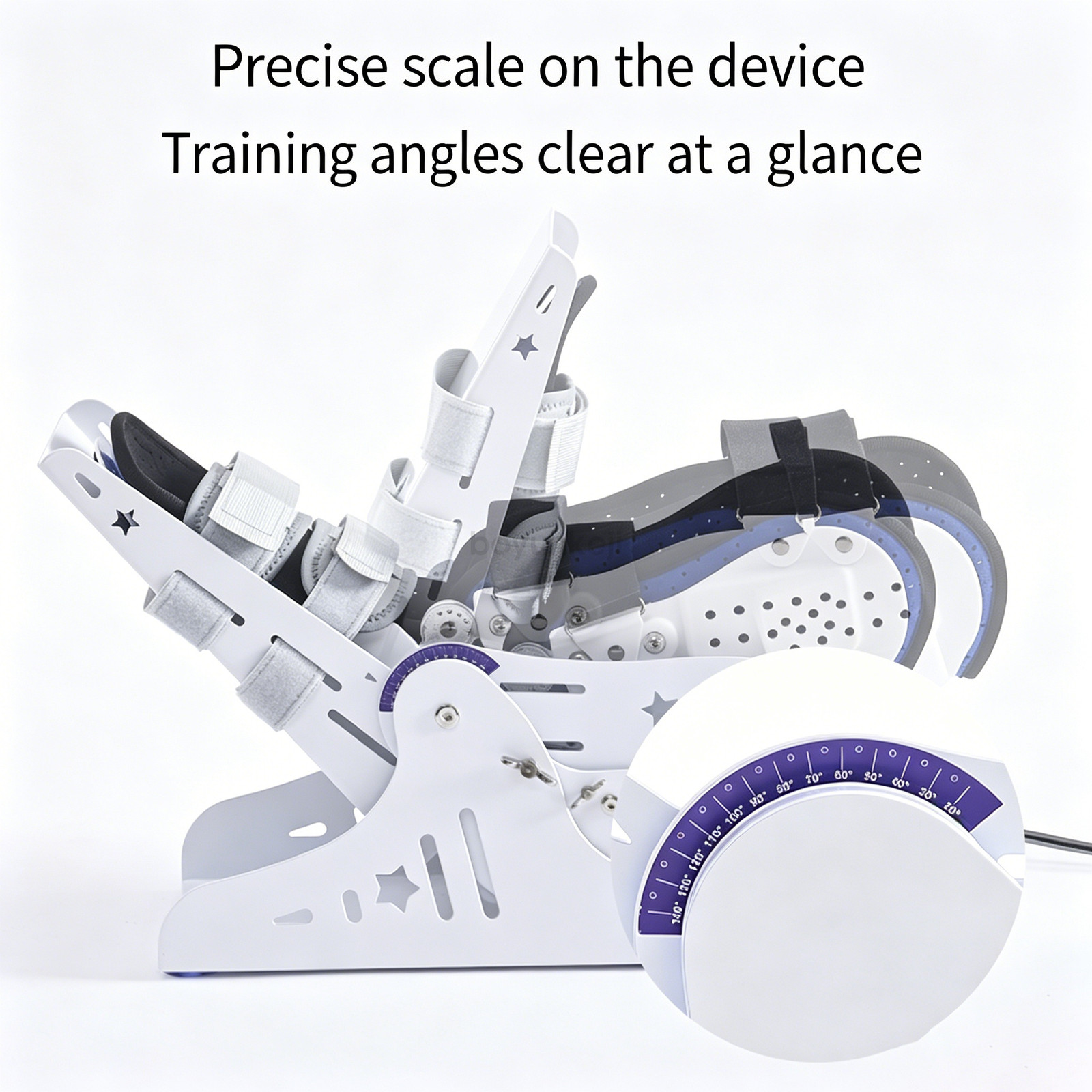 Upgraded Electric Ankle Exerciser Remote Control Trainer w/ Left & Right Braces