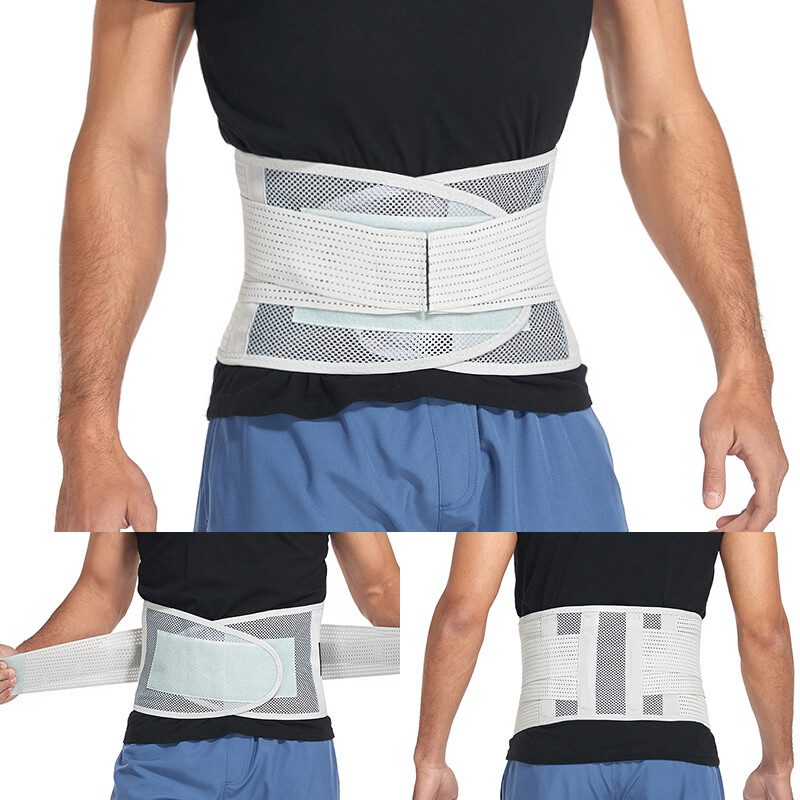 Adjustable Compression Lumbar Back Brace Sports Belt Waist Support Pain Relief