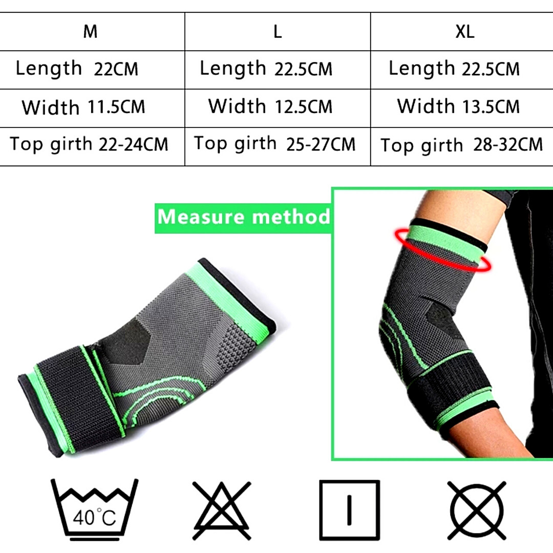 2Pcs Coderas de Compresion para Deportes Elbow Support Protector Brace Sleeve Me