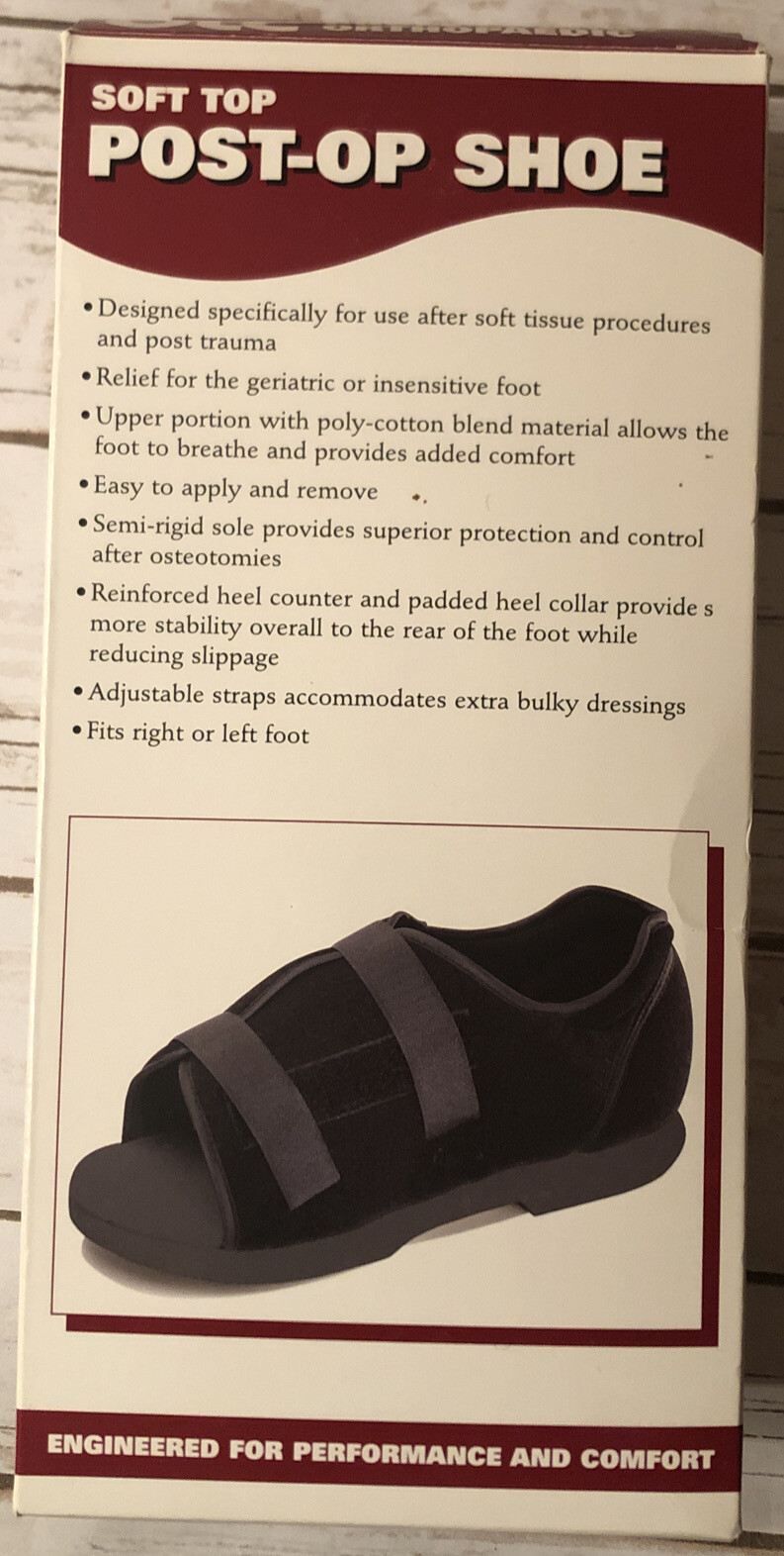 OTC Professional Orthopedic Post-Op Shoe Soft Top 2096/Medium New