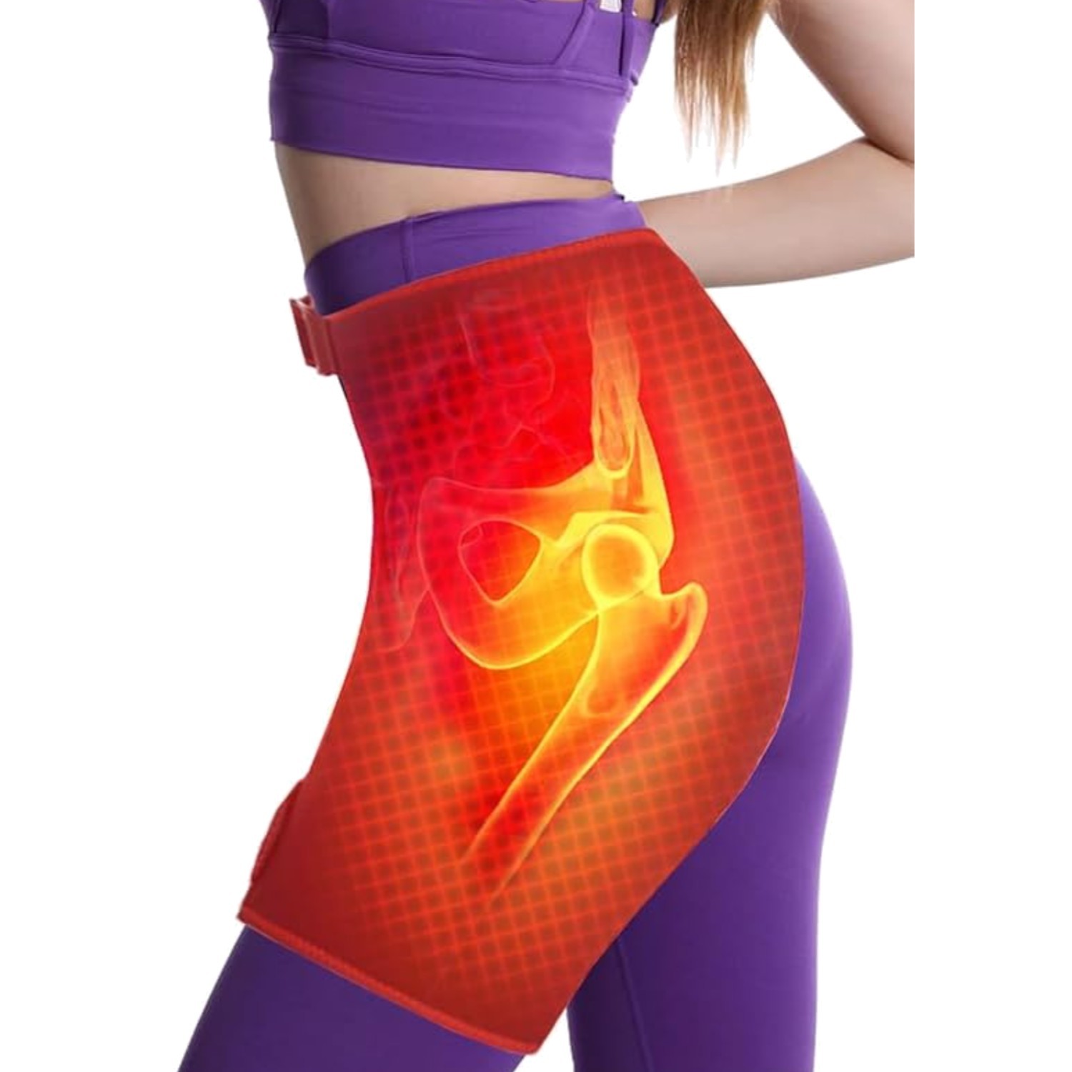 Hip Heating Pad for Hip Pain Relief,Hip Support Brace for Sciatica Pain Relief
