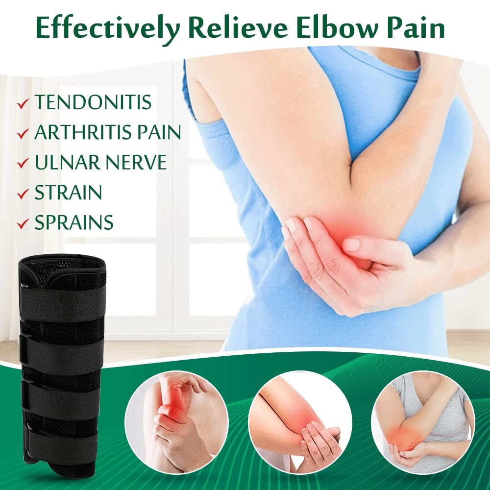 Elbow Brace, Cubital Tunnel Night Splint, Arm Immobilizer for Ulnar Nerve Ent…