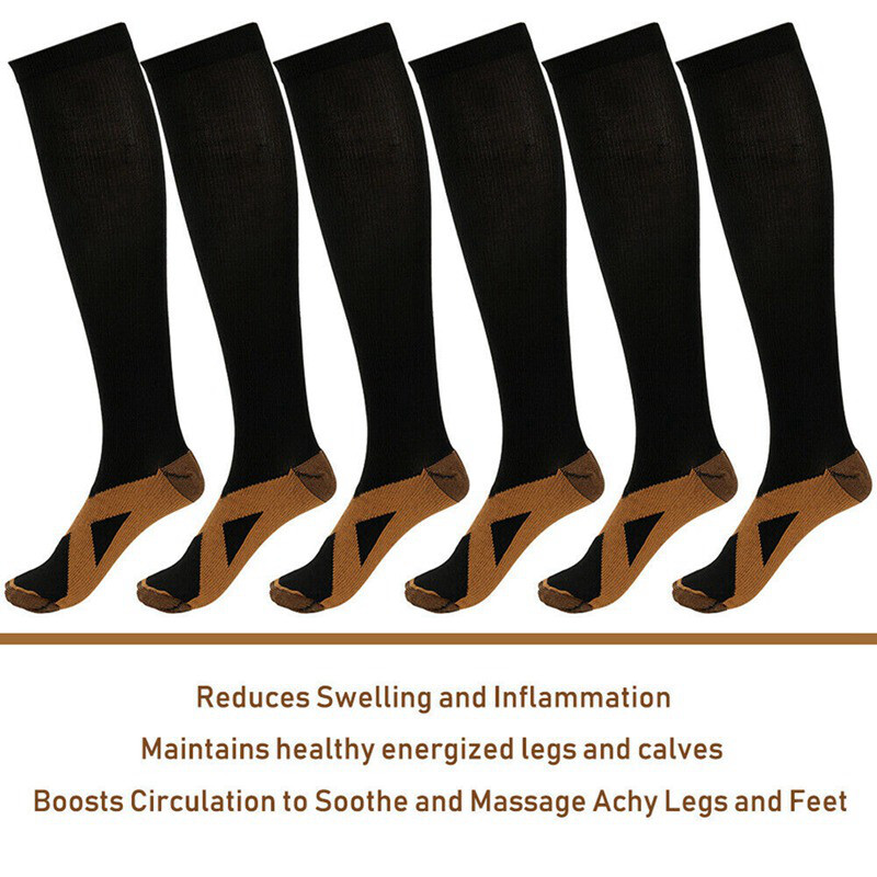 Plus Size Compression Socks 20-30 mmHg for Men and Women, Wide Stocking 2X-Large