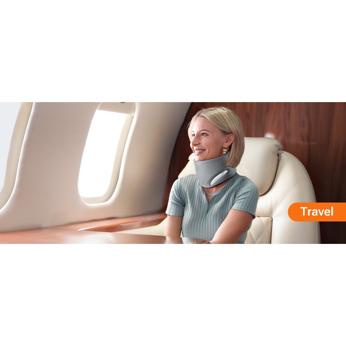Pink Ergonomic Neck Brace V-Shaped Cervical Collar for Pain Relief & Support M