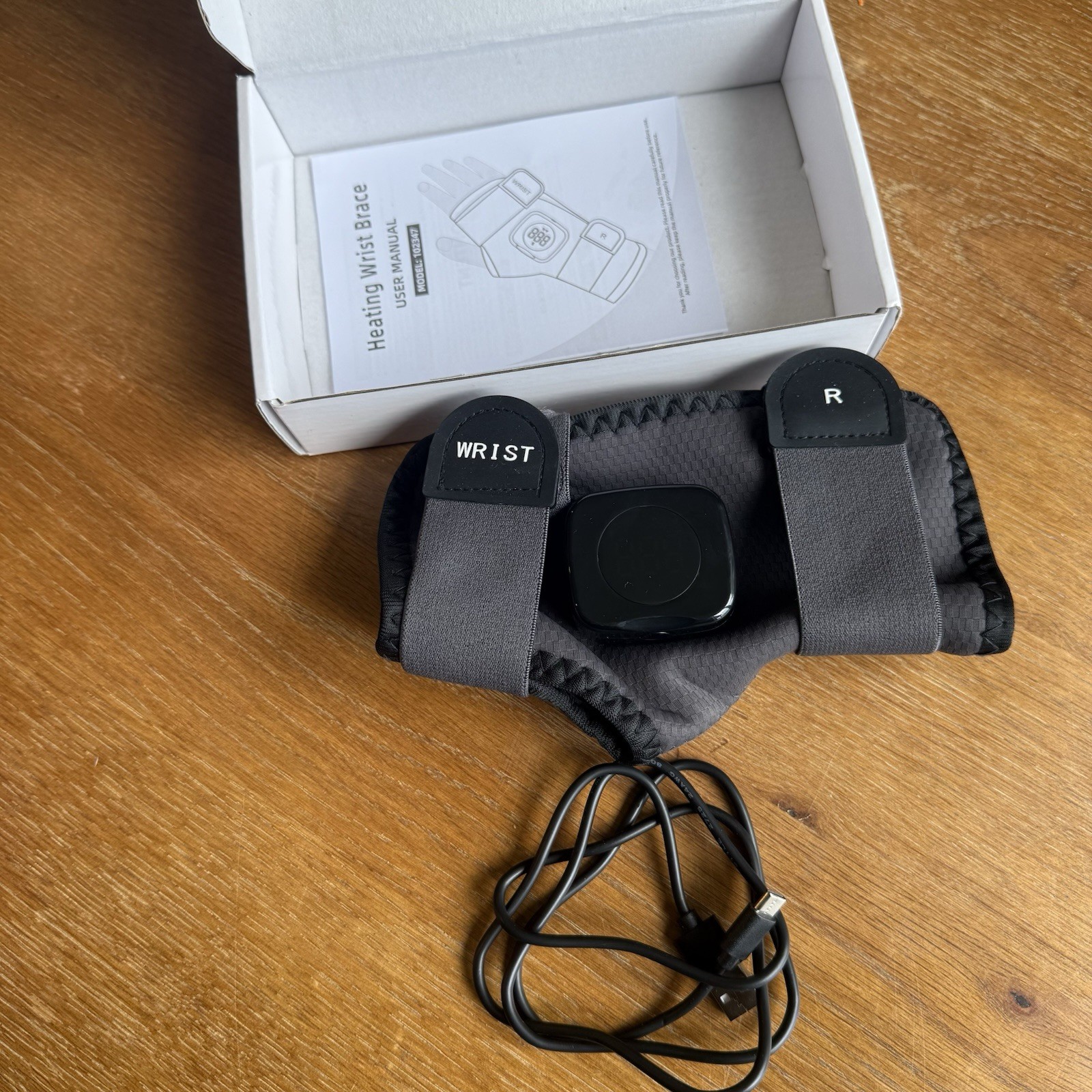 Heating Wrist Brace Grey Right Hand Attelle