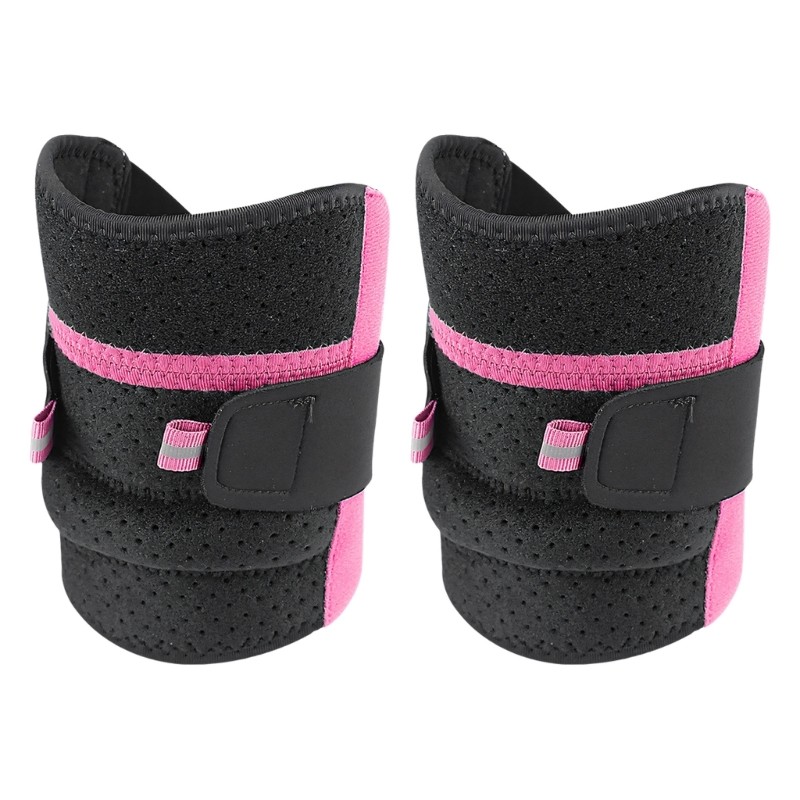 Set of 2 Sports Knee Brace with Adjustable Strap for Running Basketball Football