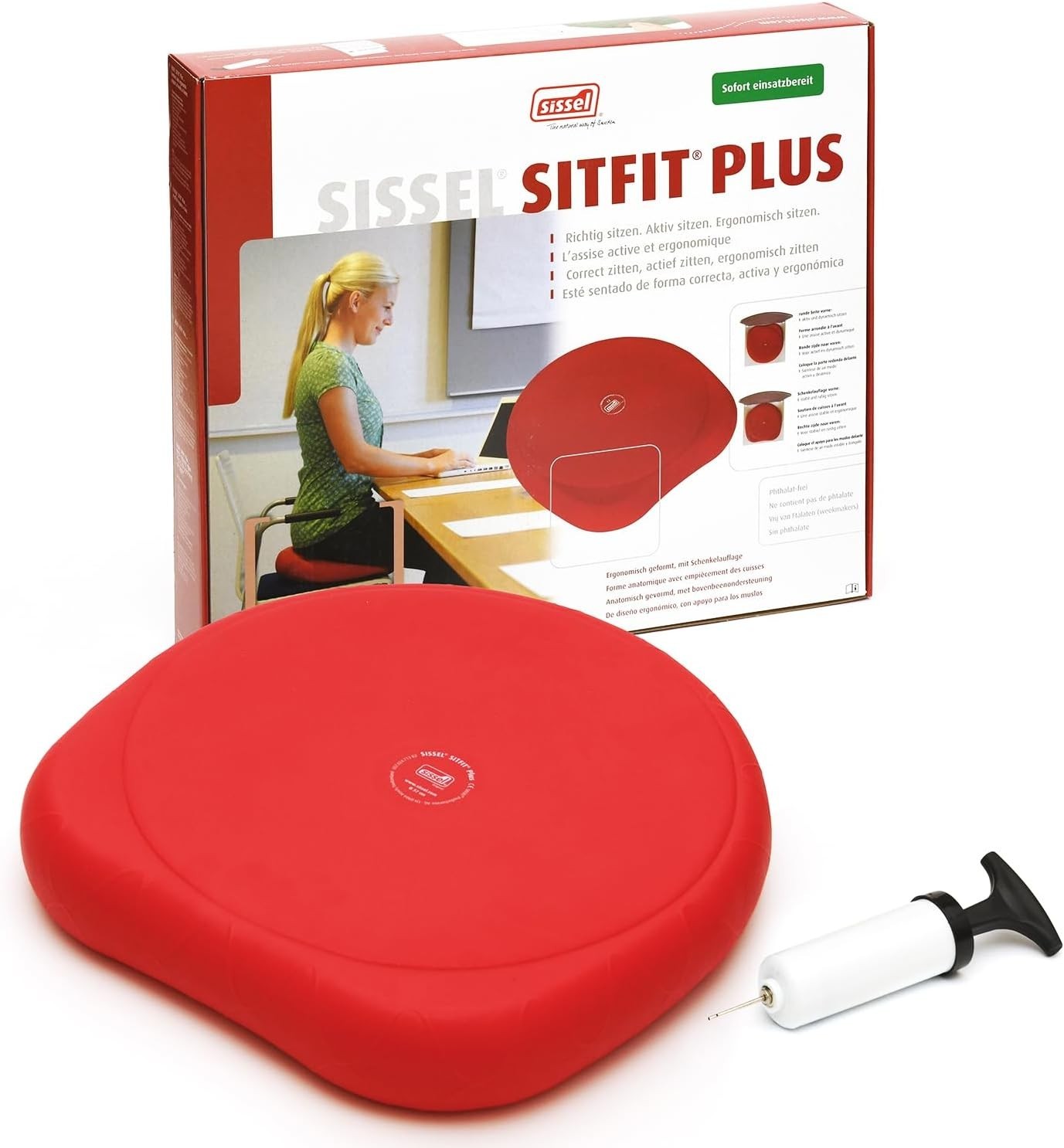 SITFIT 14in Red | Active Sitting & Training | Strengthens Back & Pelvic Floor…