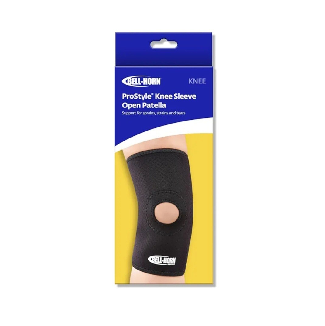 Bell-Horn ProStyle Open Patella Knee Sleeve, Size Large 2 pack boxes Black NEW