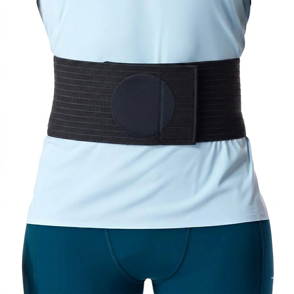 Umbilical Hernia Support Belt Adjustable Abdominal Binder Navel Truss Pad