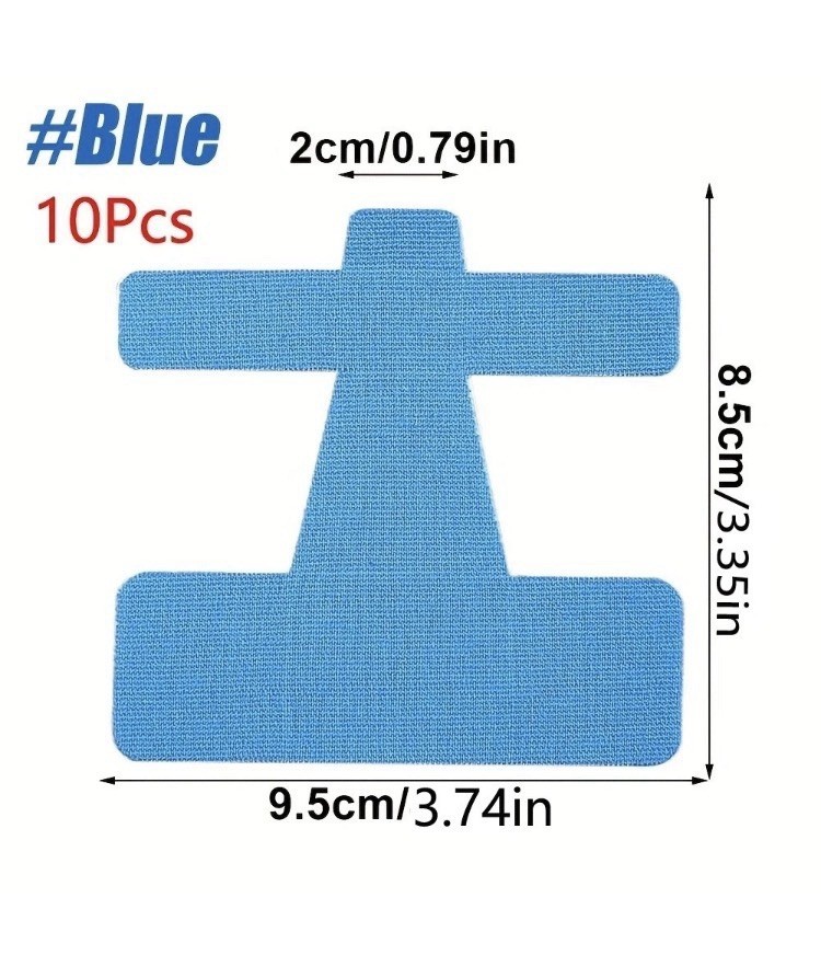 SPRRTOOR Self-Adhesive Toe Corrector Stabilization Tape 10pcs Blue/Black/Beige