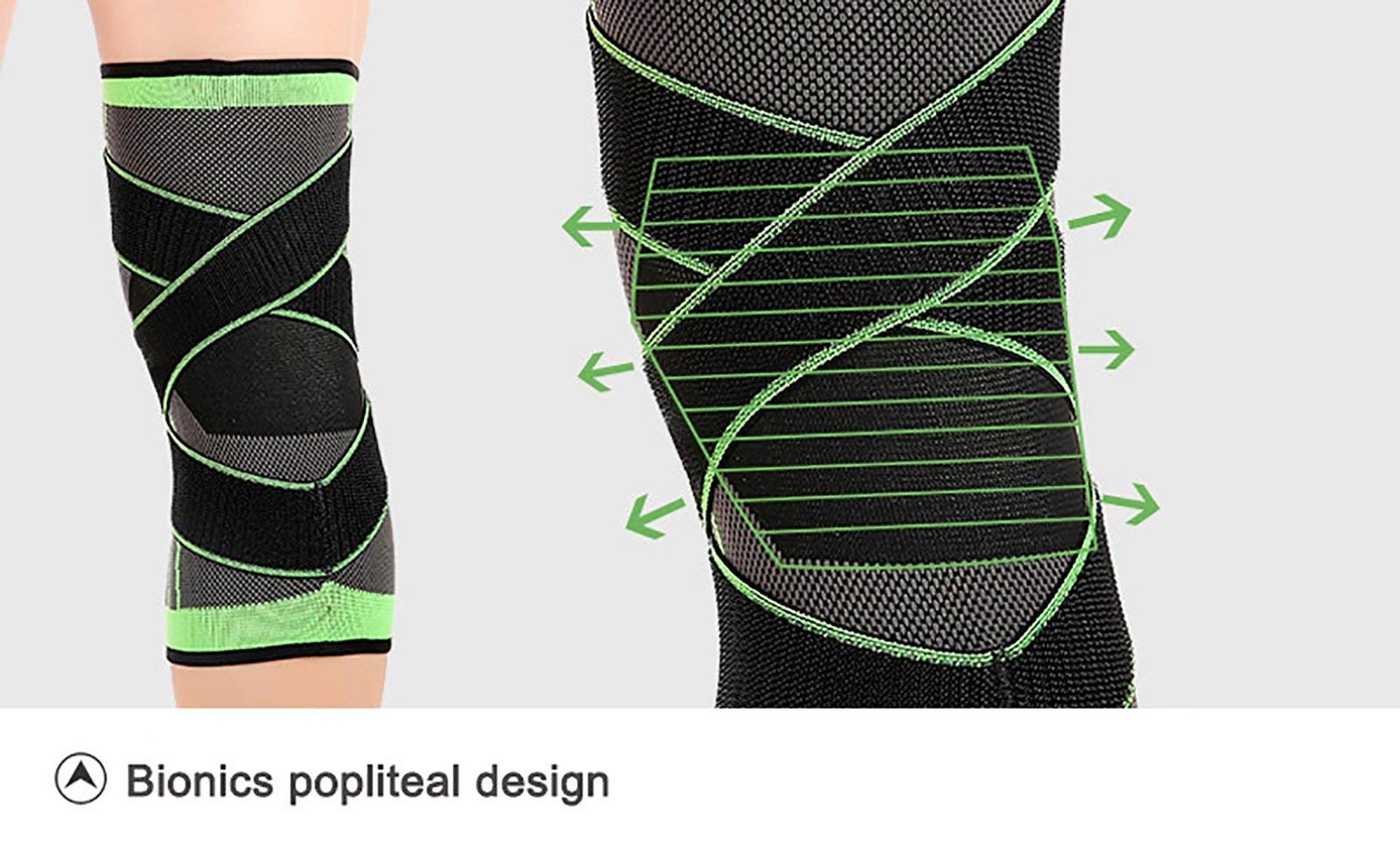 Rodillera Para Dolor De Rodillas Alivio Rapido Ortopedica Rodilleras (Green L)