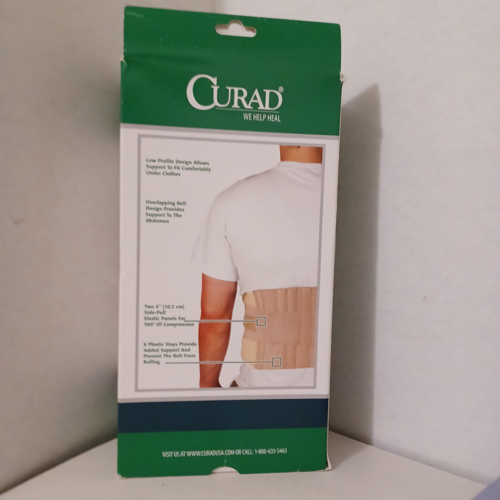 Curad Back Support Universal and Back Support Belt Waist Trainer