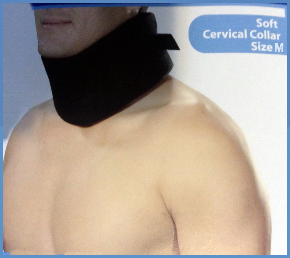 Adjustable Soft Cervical Collar (Neck Brace), Foam, Size S, BLACK NEW MODEL