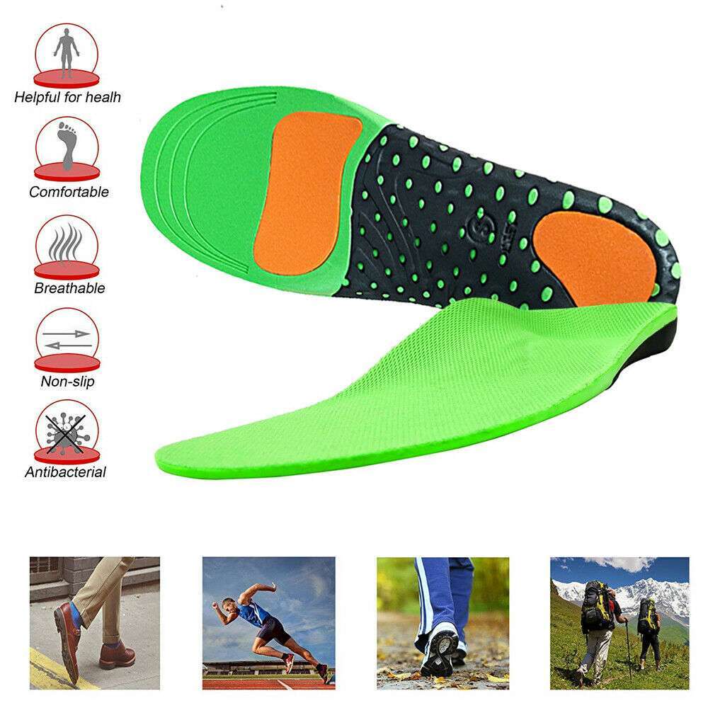 Orthotic Shoe Insole High Arch Support Inserts Flat Feet for Plantar Fasciitis