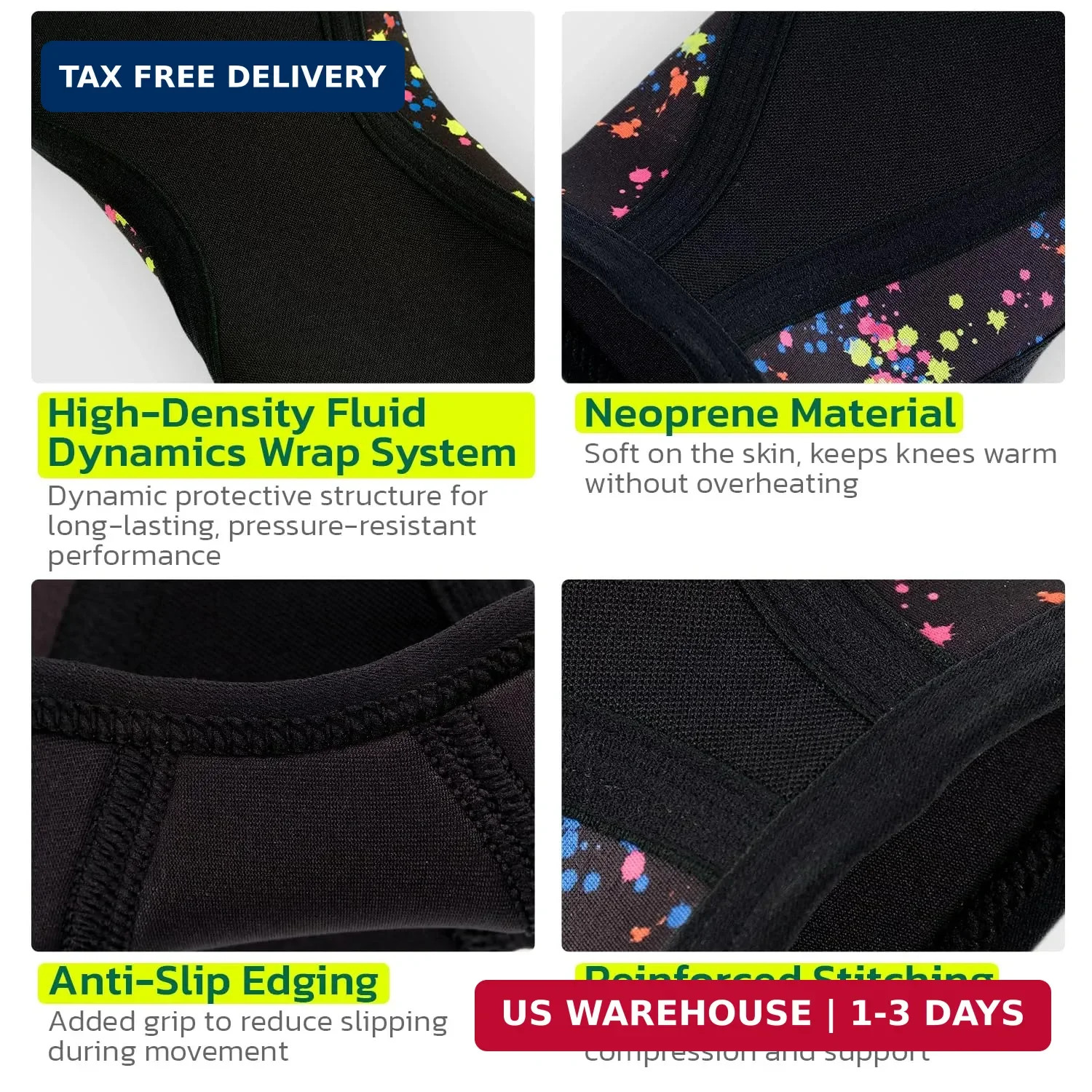 5mm Knee Brace For Women Men for Fitness, Weightlifting S (1 Pair) | Knee Suppor