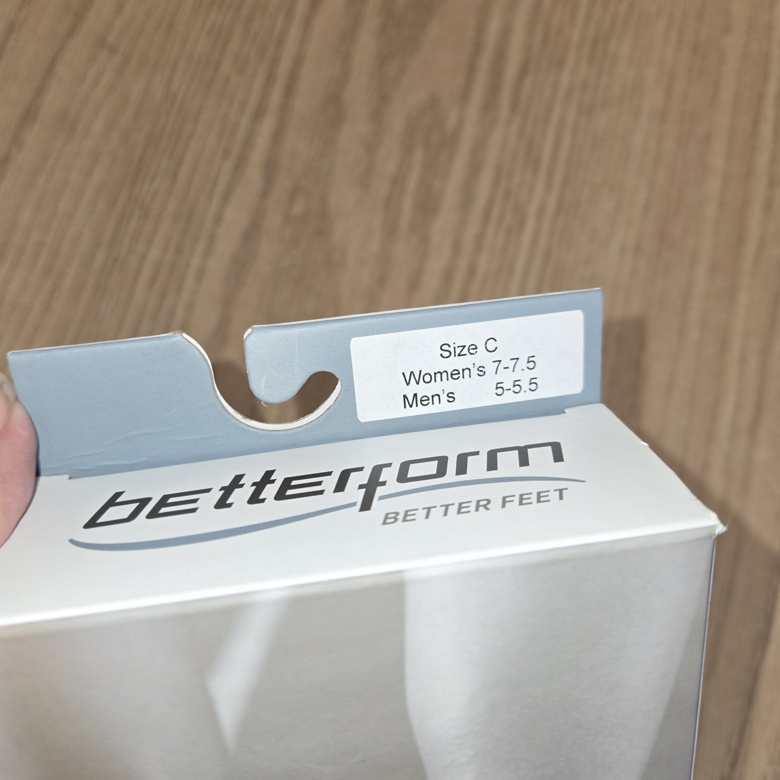 BETTERFORM SportSole Leather Orthotic Arch Supports Replacement Shoe Insoles SzC