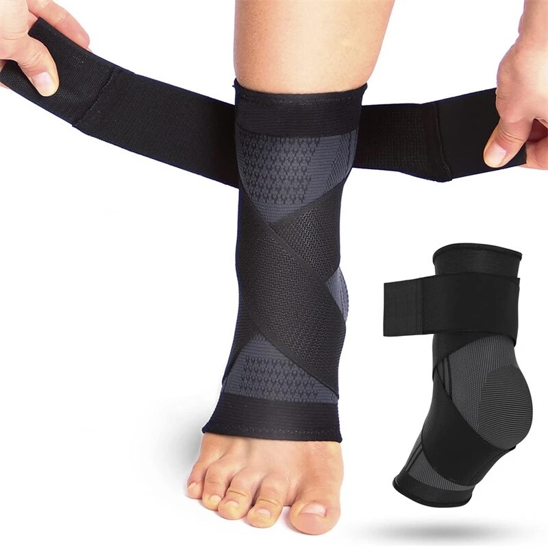Adjustable Ankle Support Compression Ankle Brace Protector Gym Bandage Straps US