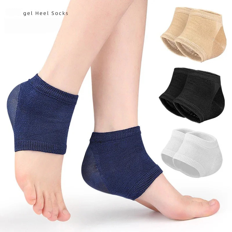 1 Pair Gel Heel Cover Protectors Heel Pads Heel Cups Cushion Foot Care Repair Sk