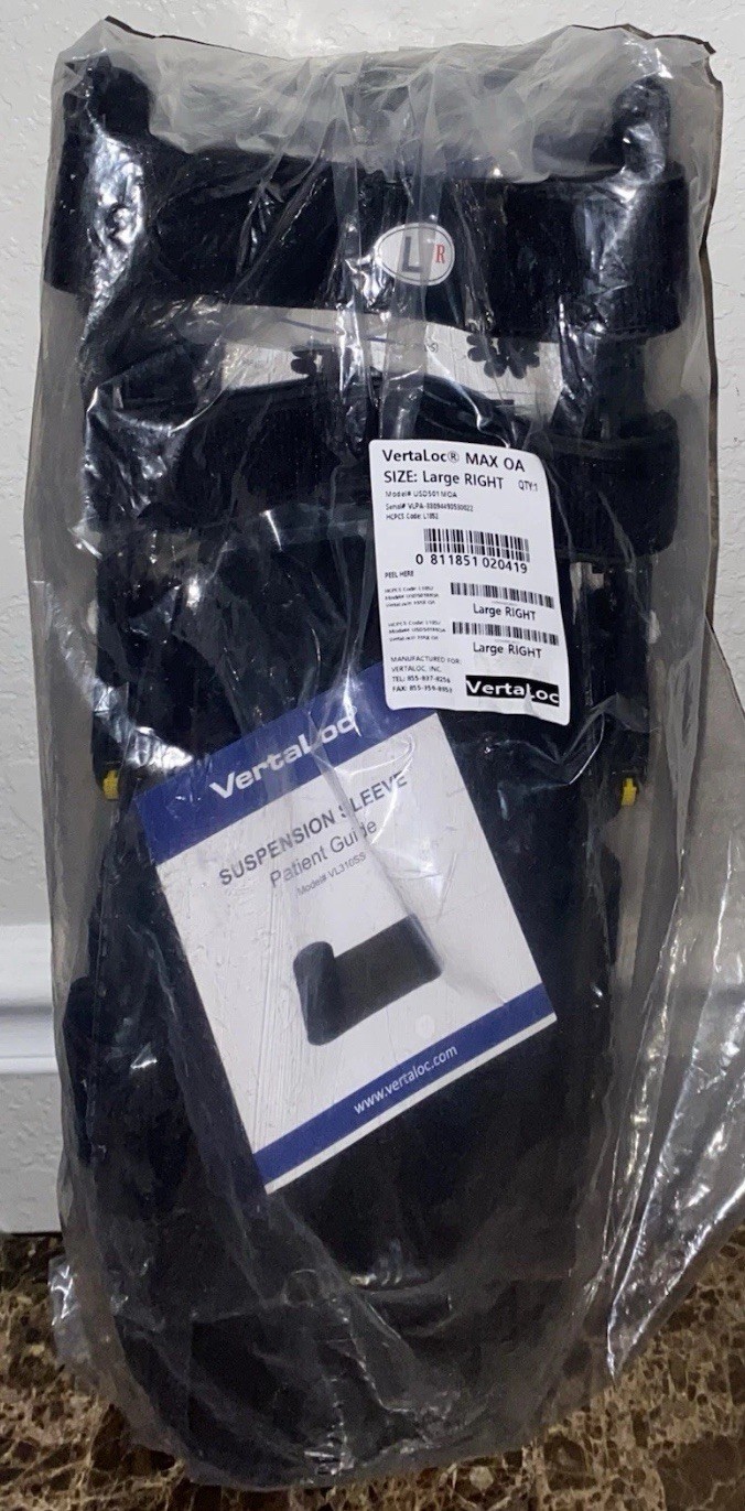 Vertaloc Large Right Leg Max OA Knee Brace Support Model# USD501MOA – NEW