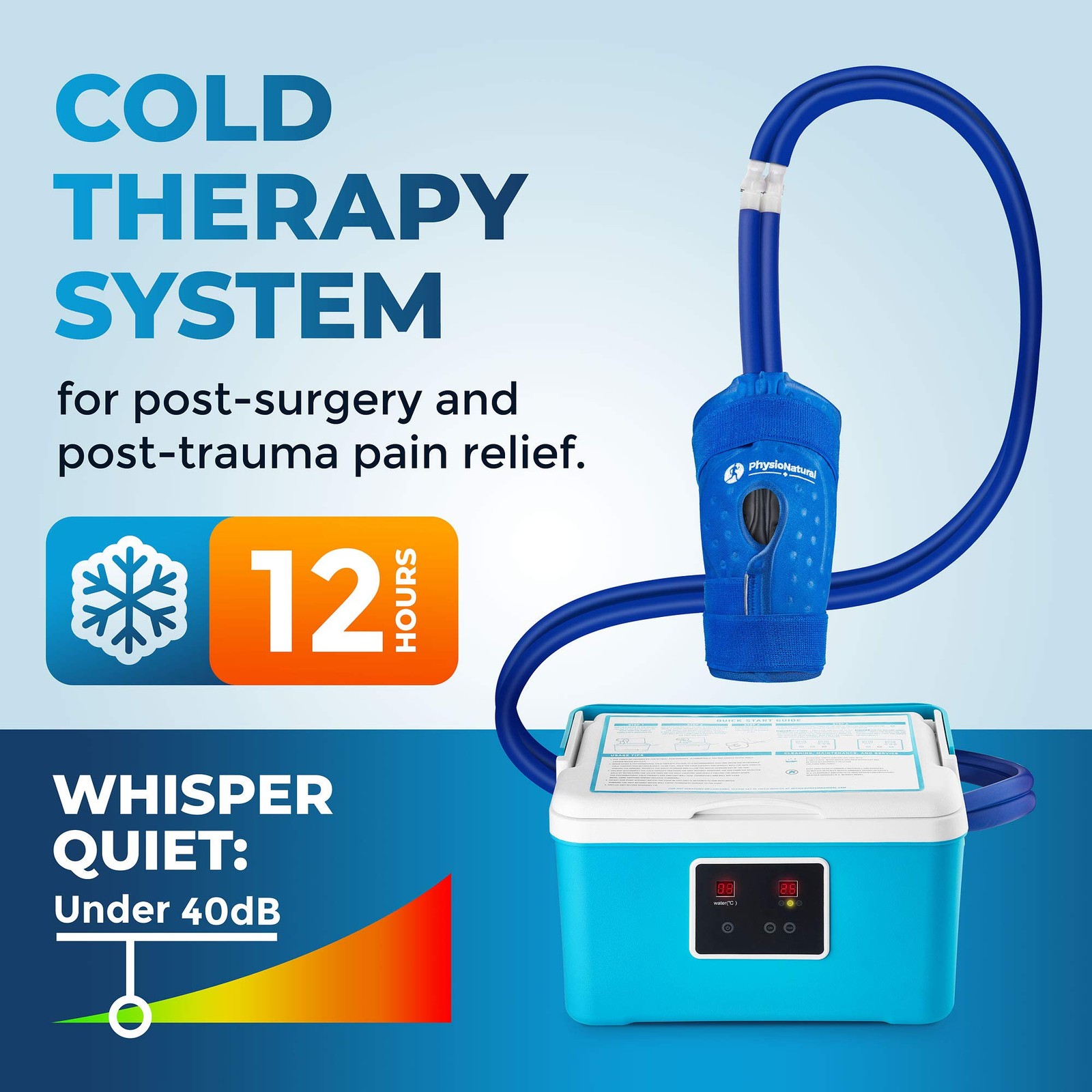 Cold Therapy Ice Machine for Knee Surgery Recovery – Programmable Continuous …