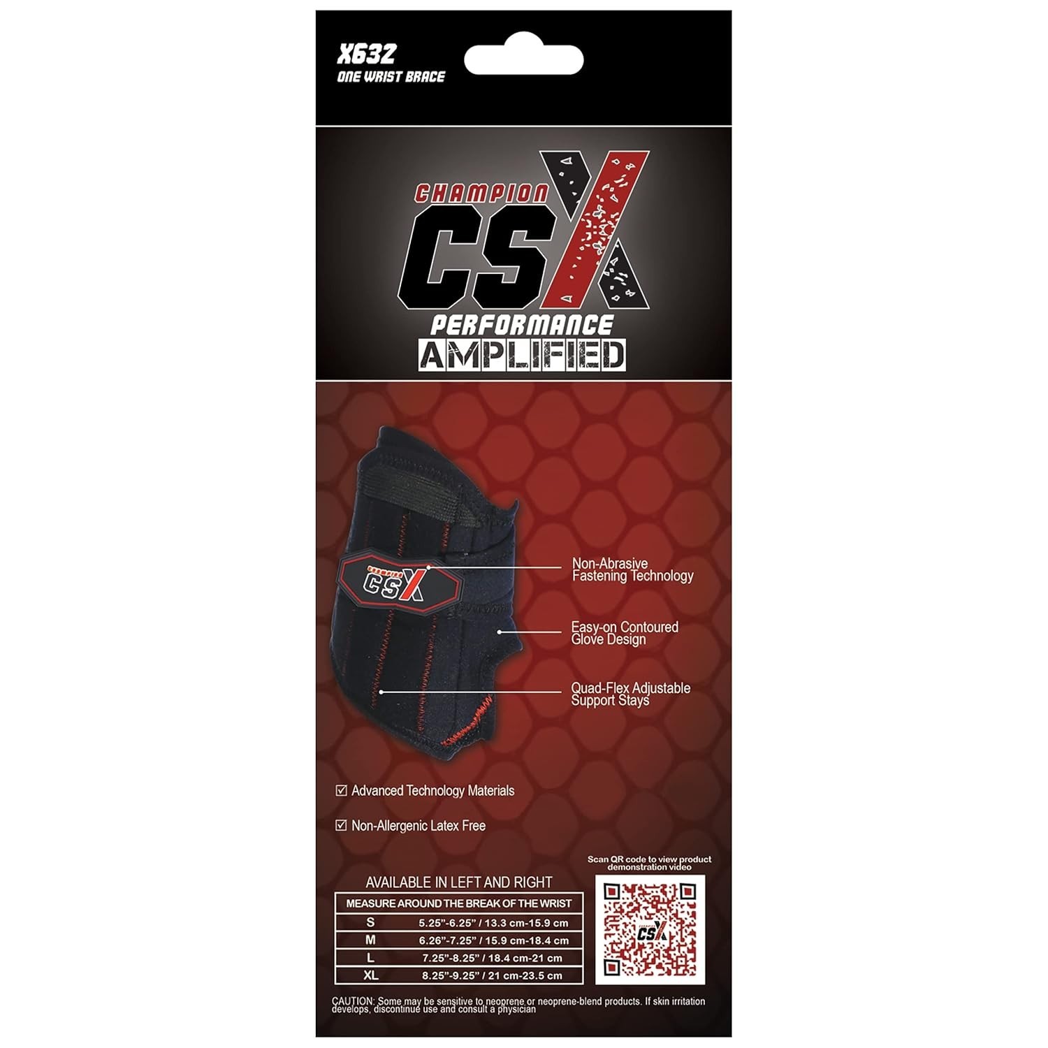 CHAMPION CSX X632 WRIST BRACE COMPRESSION STRAP MEN / WOMEN UNISEX