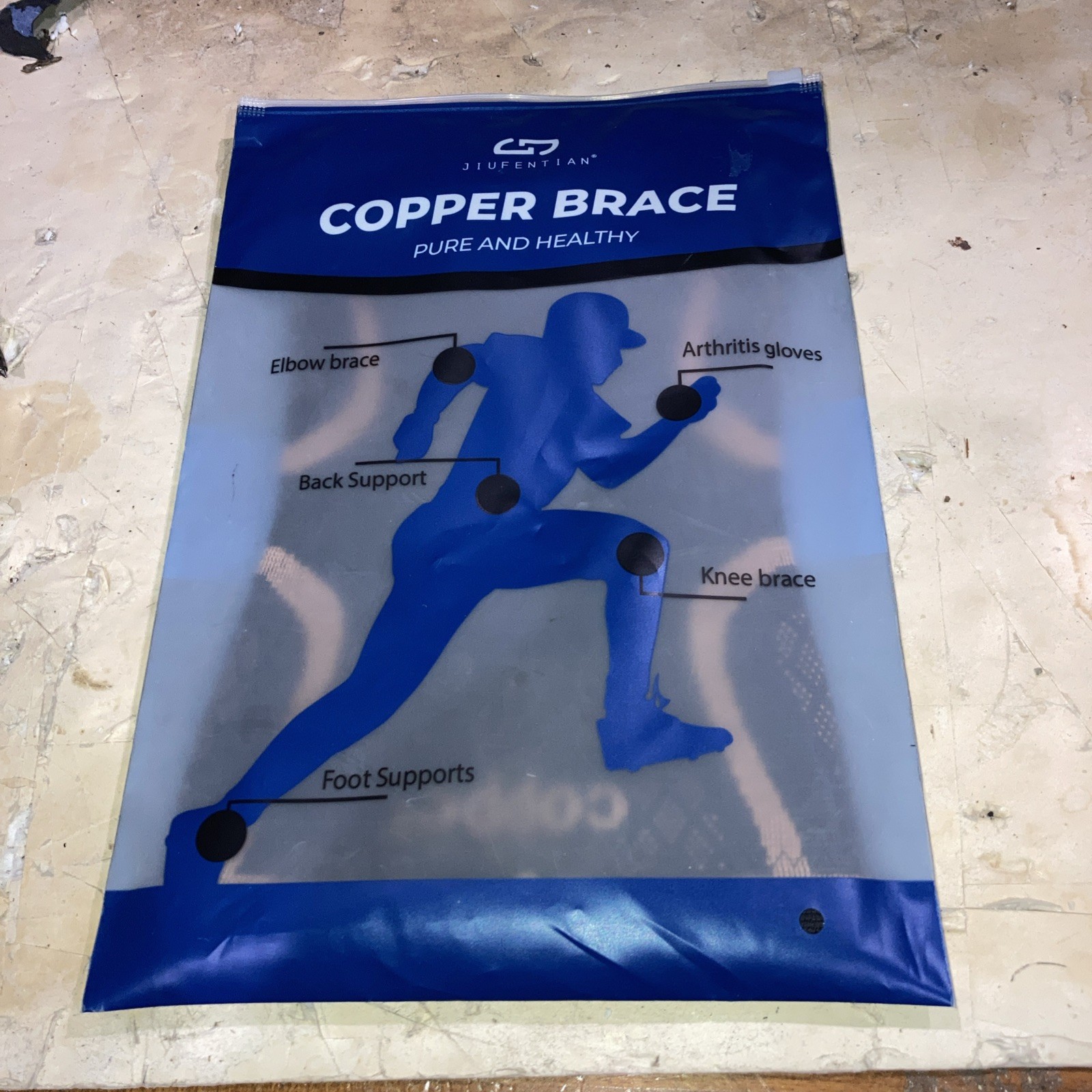 Jiufentian Copper Brace , Unisex , Knee , Ex. Large , Pure and Healthy