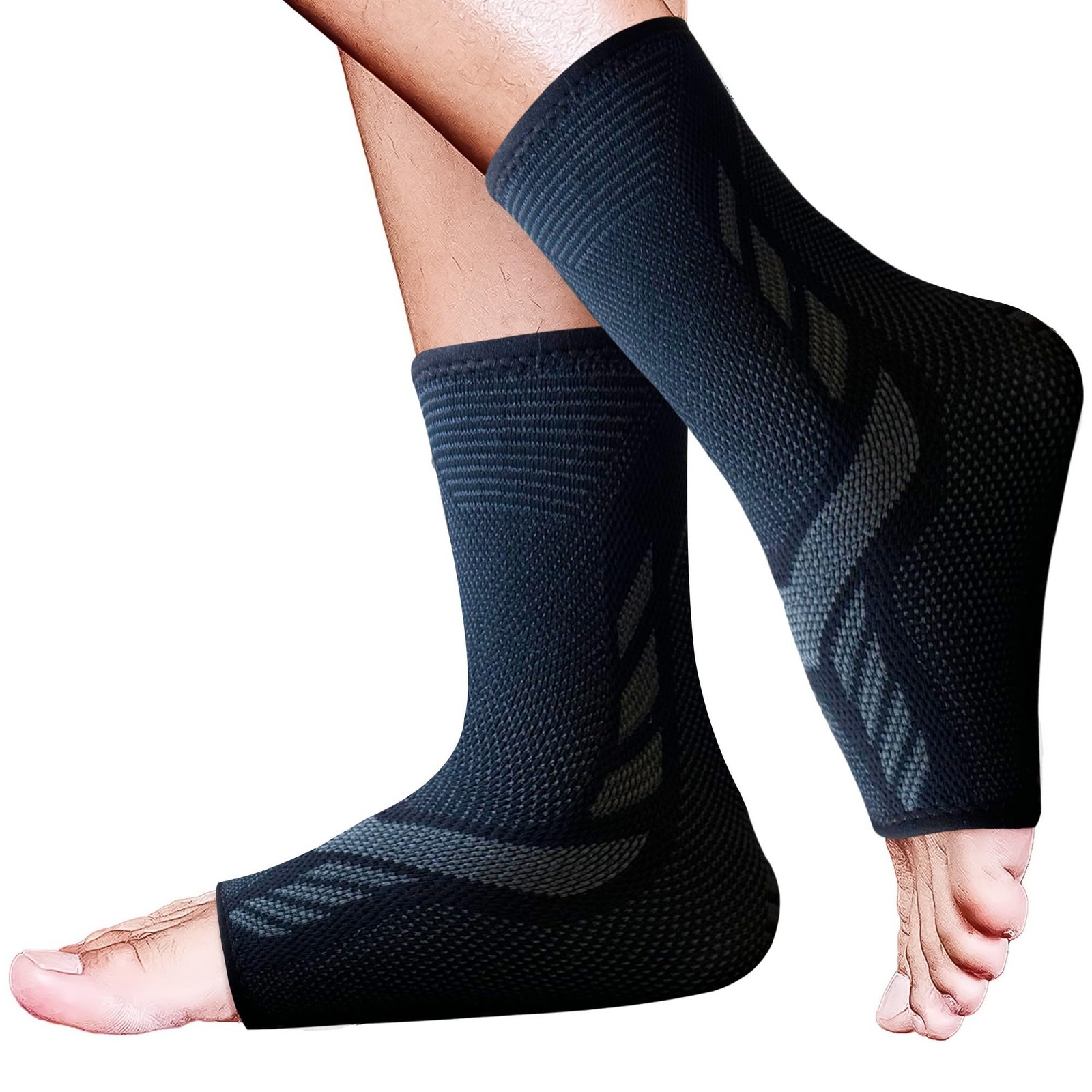 1 Pair Ankle Compression Support Sleeve Sprained Achilles Plantar Fasciitis S