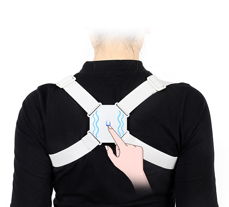 Smart Posture Corrector Bluetooth Vibration Sensor Back Brace Trainer Reminder