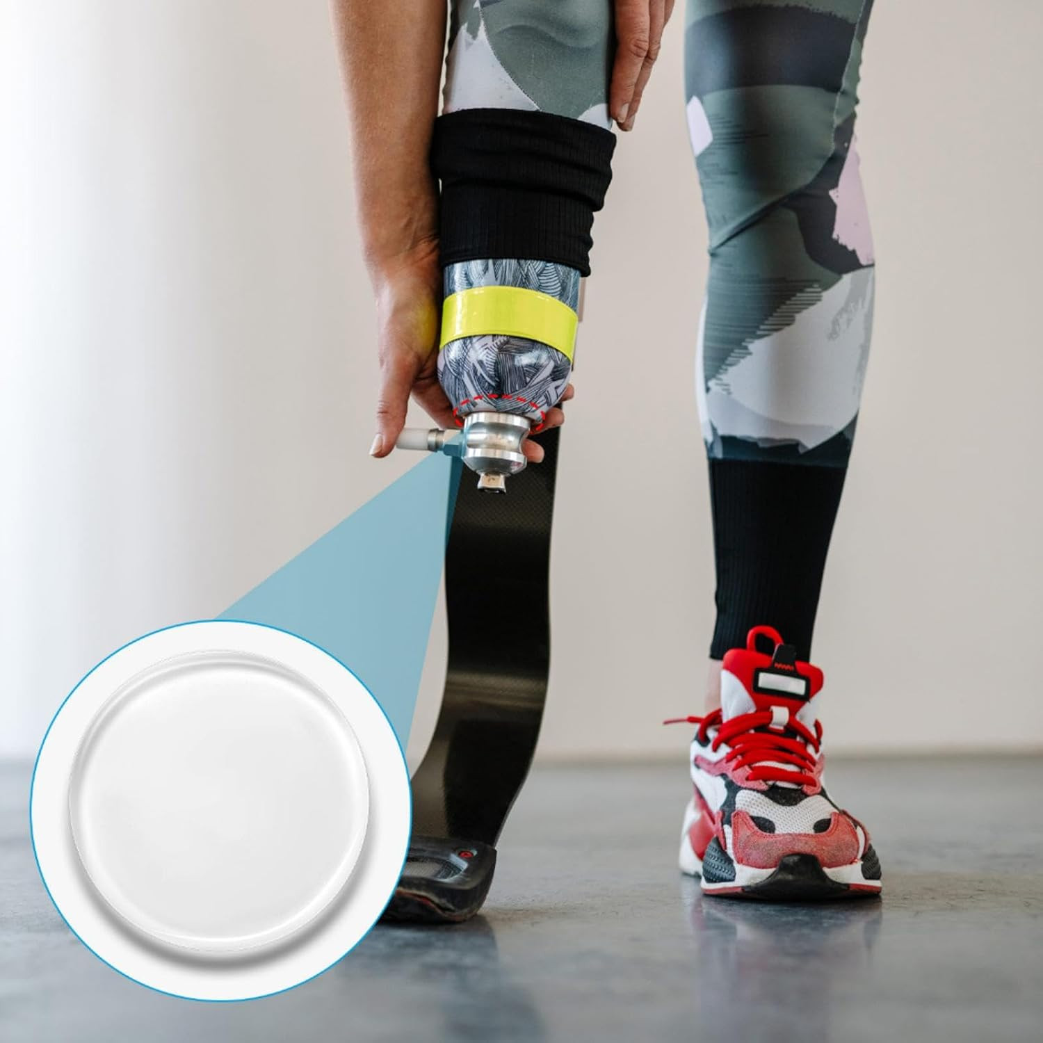 6 Pcs Prosthetic Leg Pads Prosthetic Liner Patch Amputee Pads Prosthesis Liner A