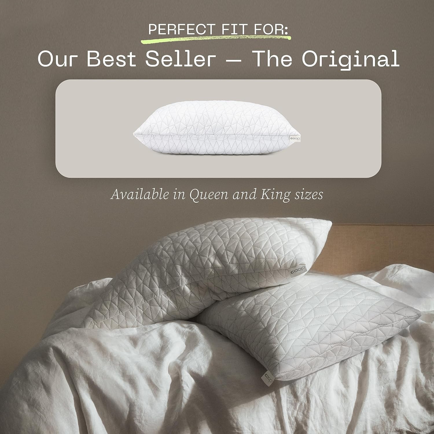Breathable Machine-Washable Soft Quilted Luxury Protective Pillowcase w/ Zip