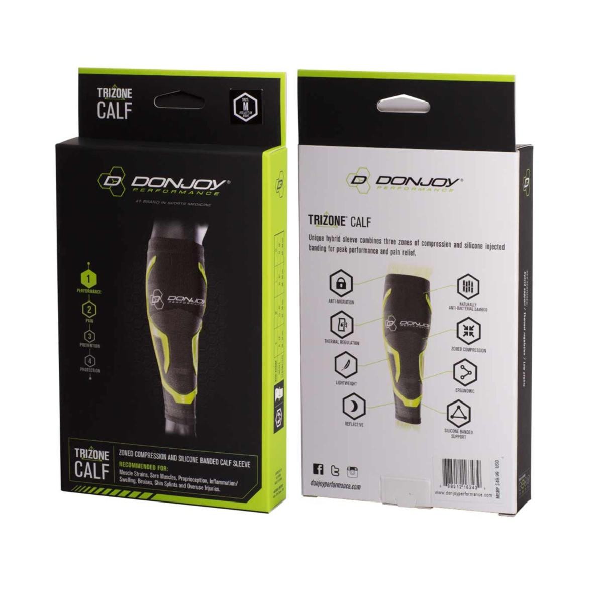DonJoy Trizone Calf Sleeve M