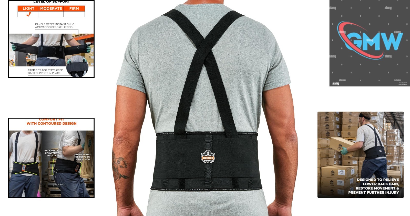 Adjustable ProFlex 1650 Large Back Support Belt – Pain Relief for Heavy Lifting
