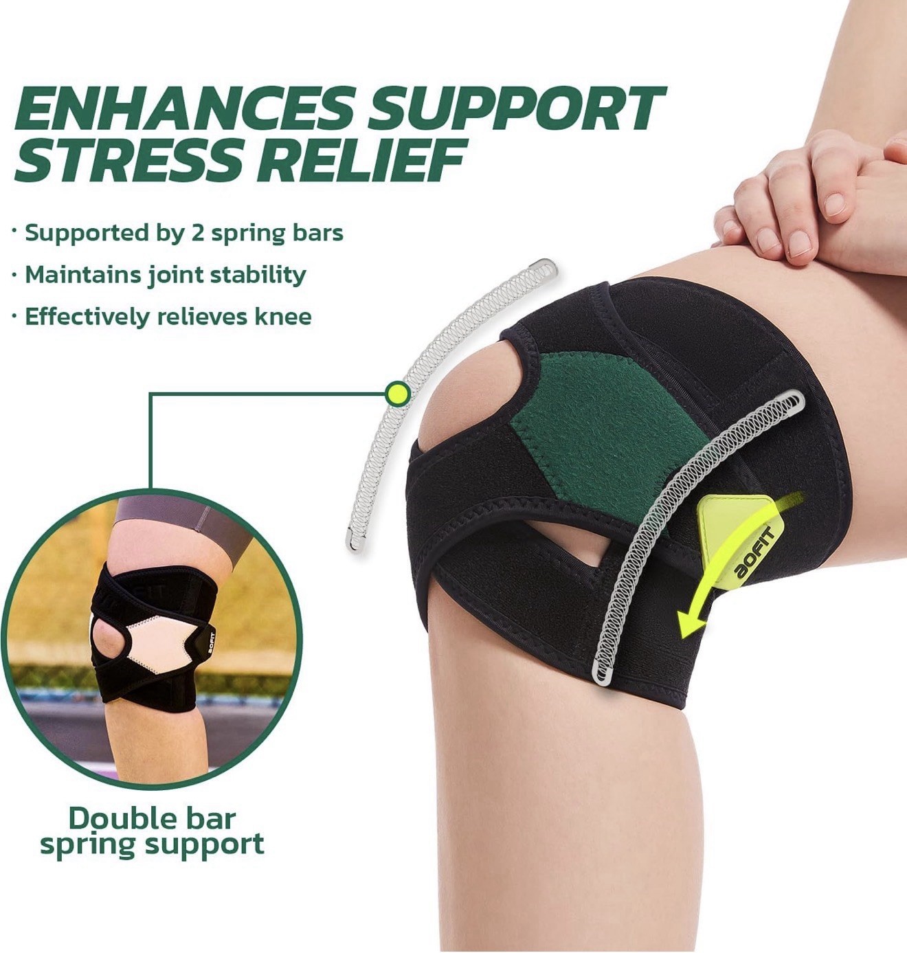 Knee Brace for Women Knee Pain Meniscus Tear Arthritis Patella Dislocation New