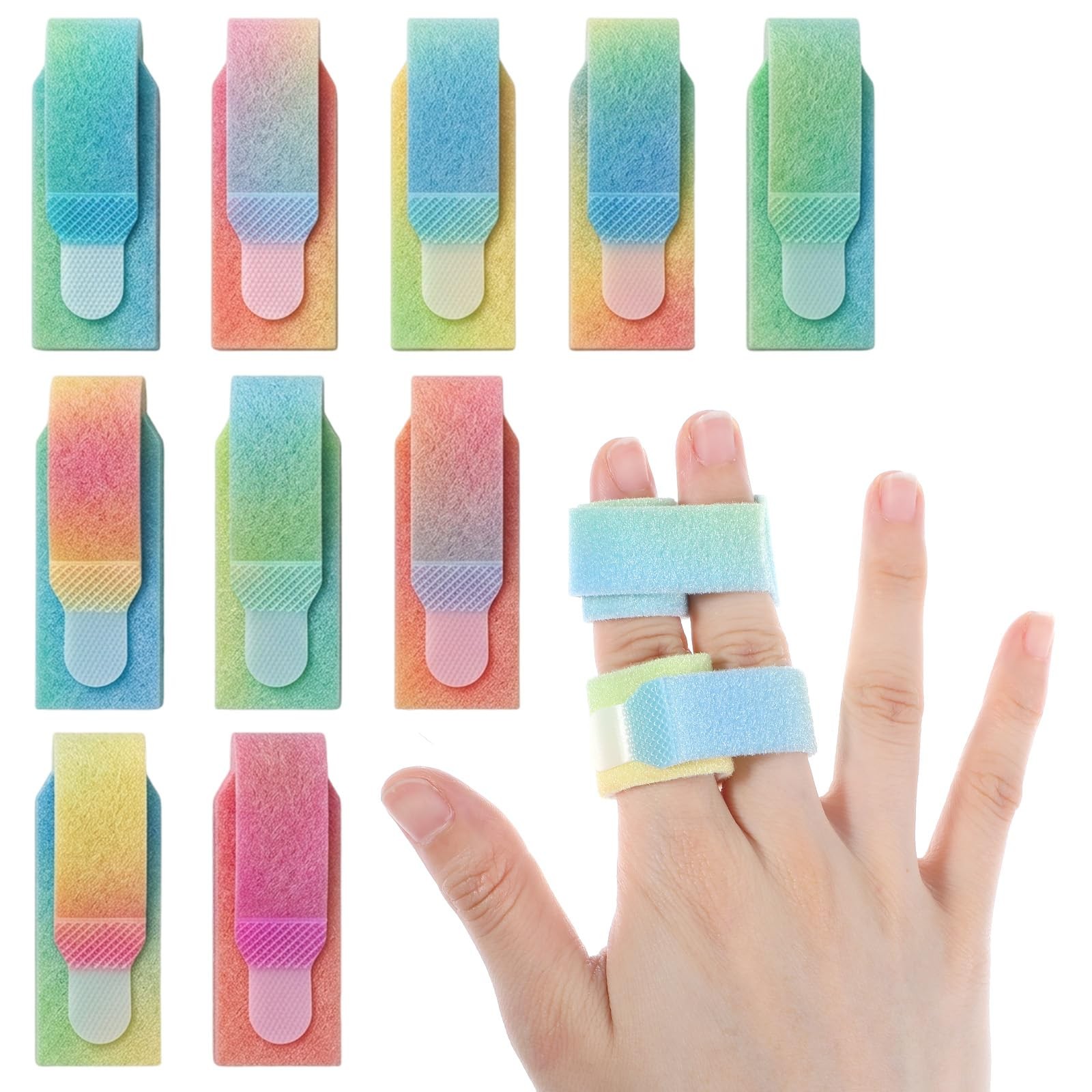 10 Pcs Buddy Tape Finger Straps, Buddy Tape for Broken Toe for Toe Straight