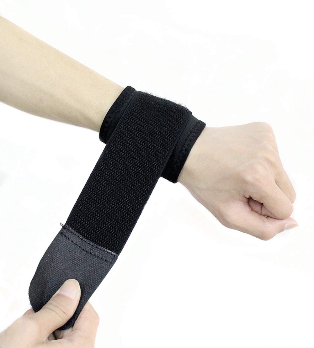 Adjustable Compression Workout Wristbands – Breathable Dual Pressure Wrist Brace