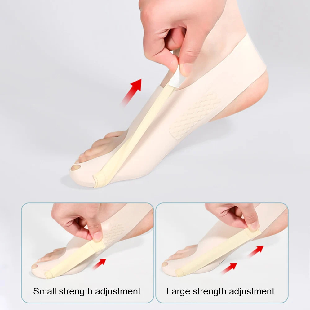 Adjustable Bunion Corrector Sock Toe Separator Pain Relief Foot Tool 1 Pc