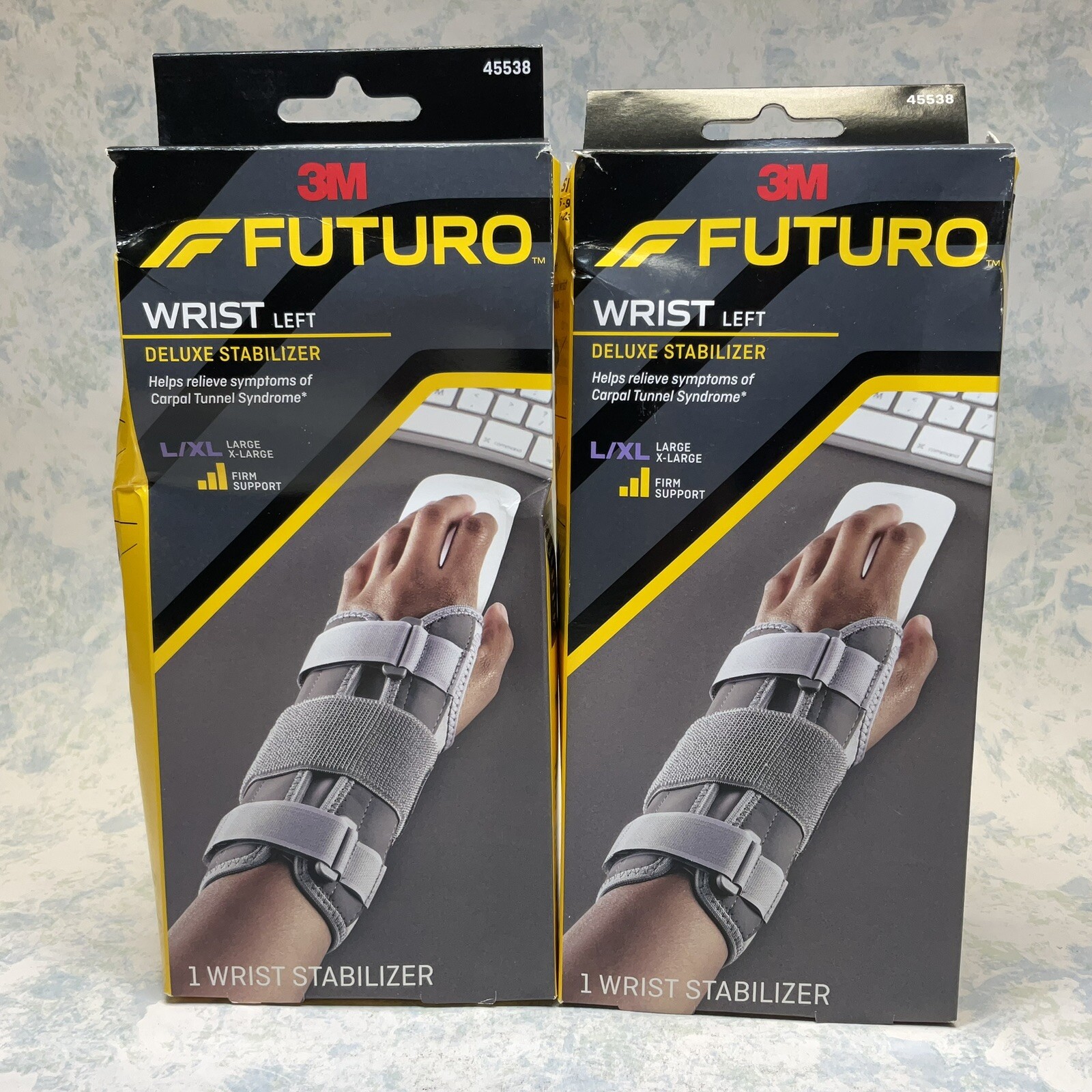 Futuro Deluxe Wrist Stabilizer Left Hand Size Large/XL – Lot of 2