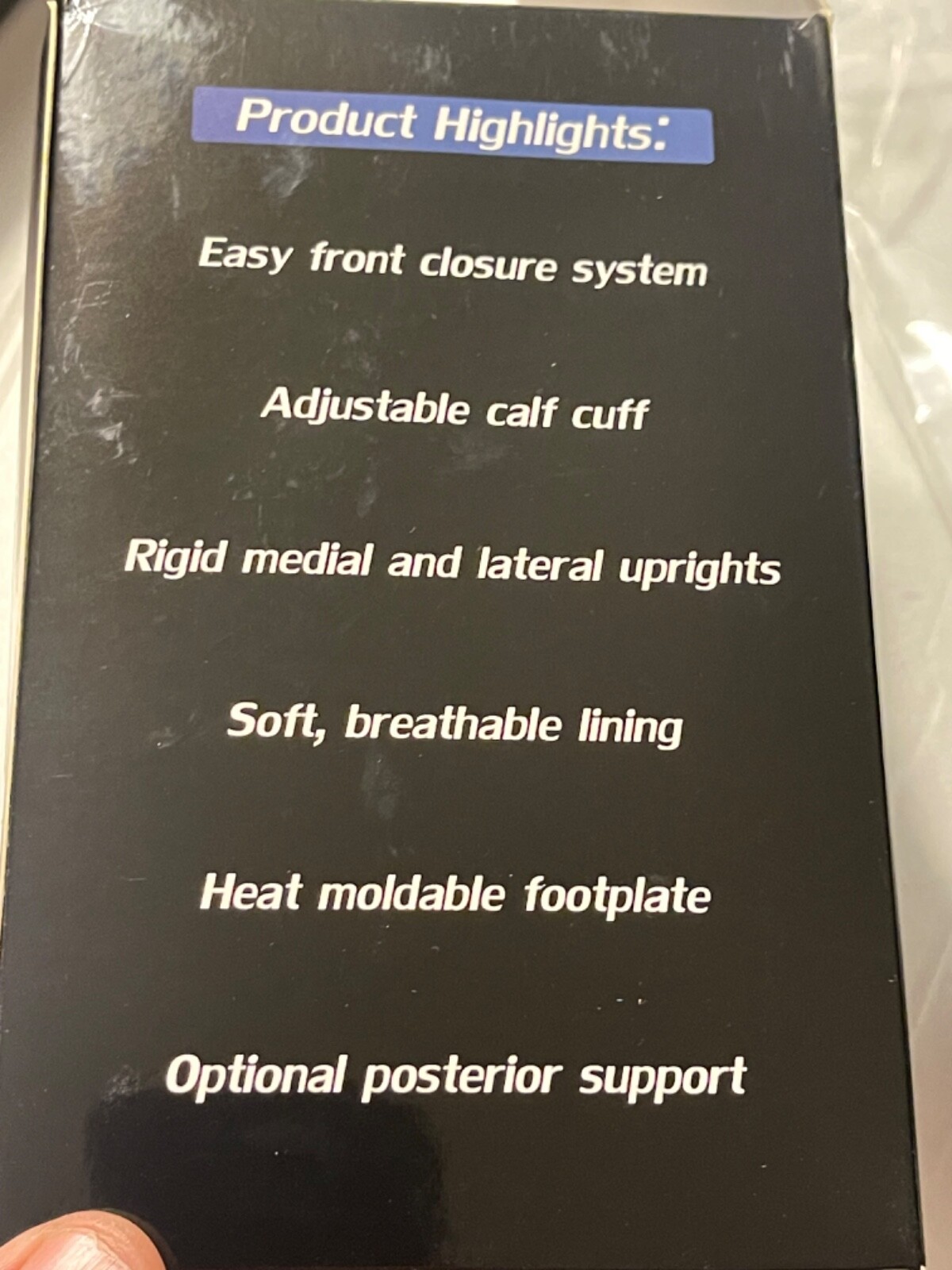 Ankle Brace Accord 3 Size Small Left Foot