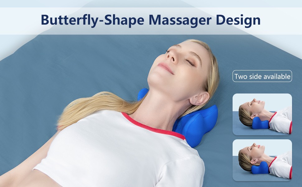 Cervical traction device, neck and shoulder relaxer, chiropractic neck pillow#KK