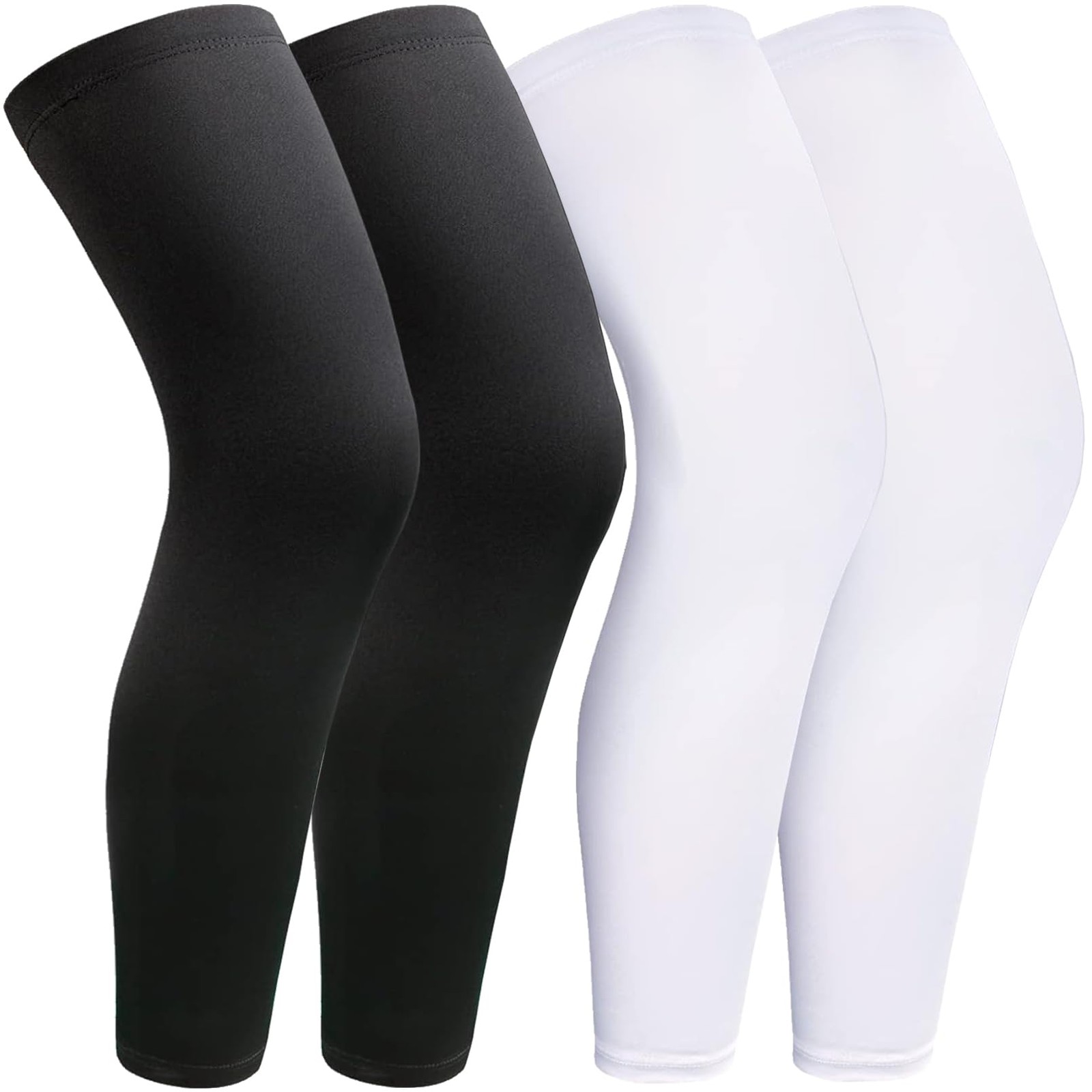 smilixin 2 Pairs Leg Sleeves,Full Leg Compression Sleeve for Men Women,Long K…