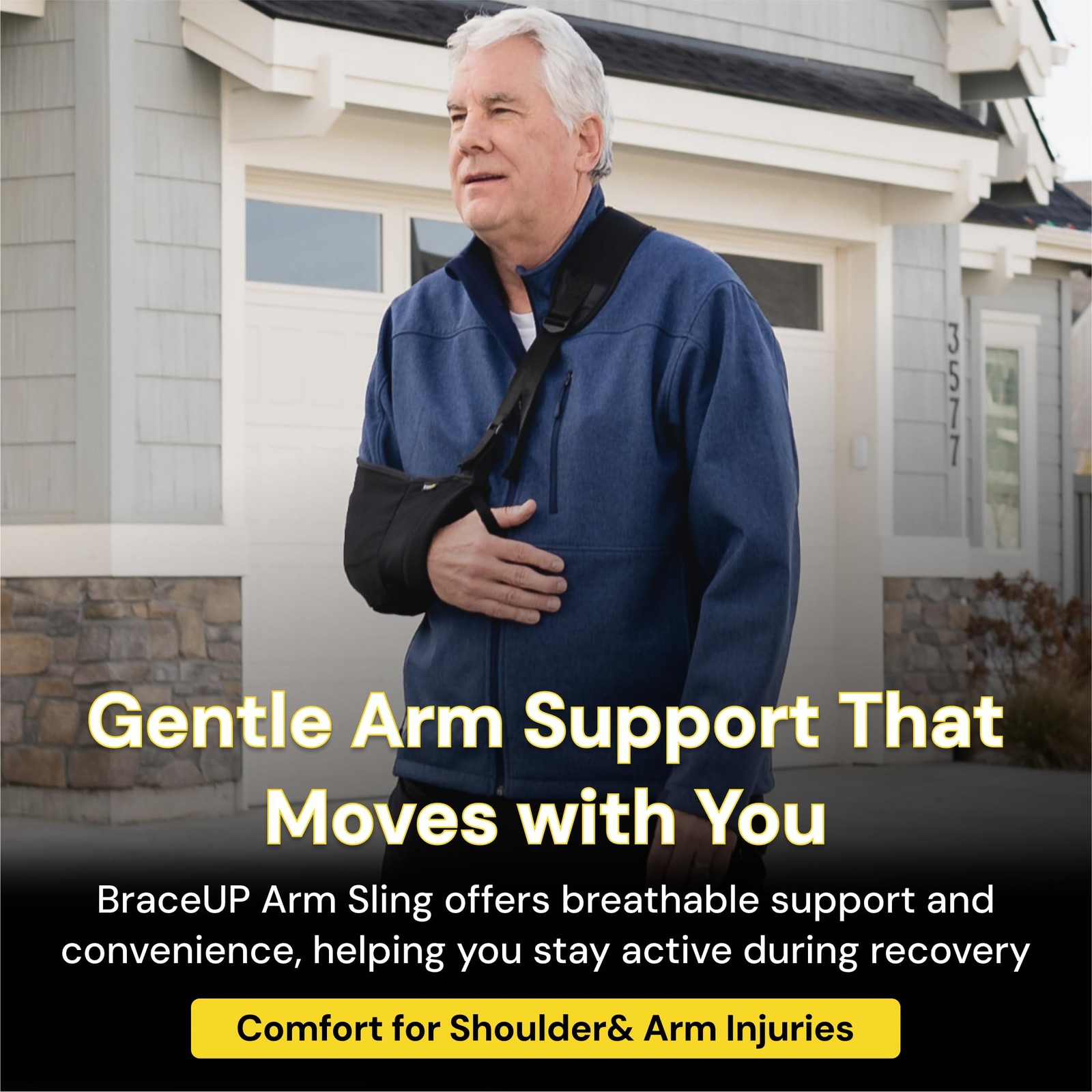 Arm Sling for Shoulder Injury for Women and Men – Rotator Cuff Torn, Wrist an…