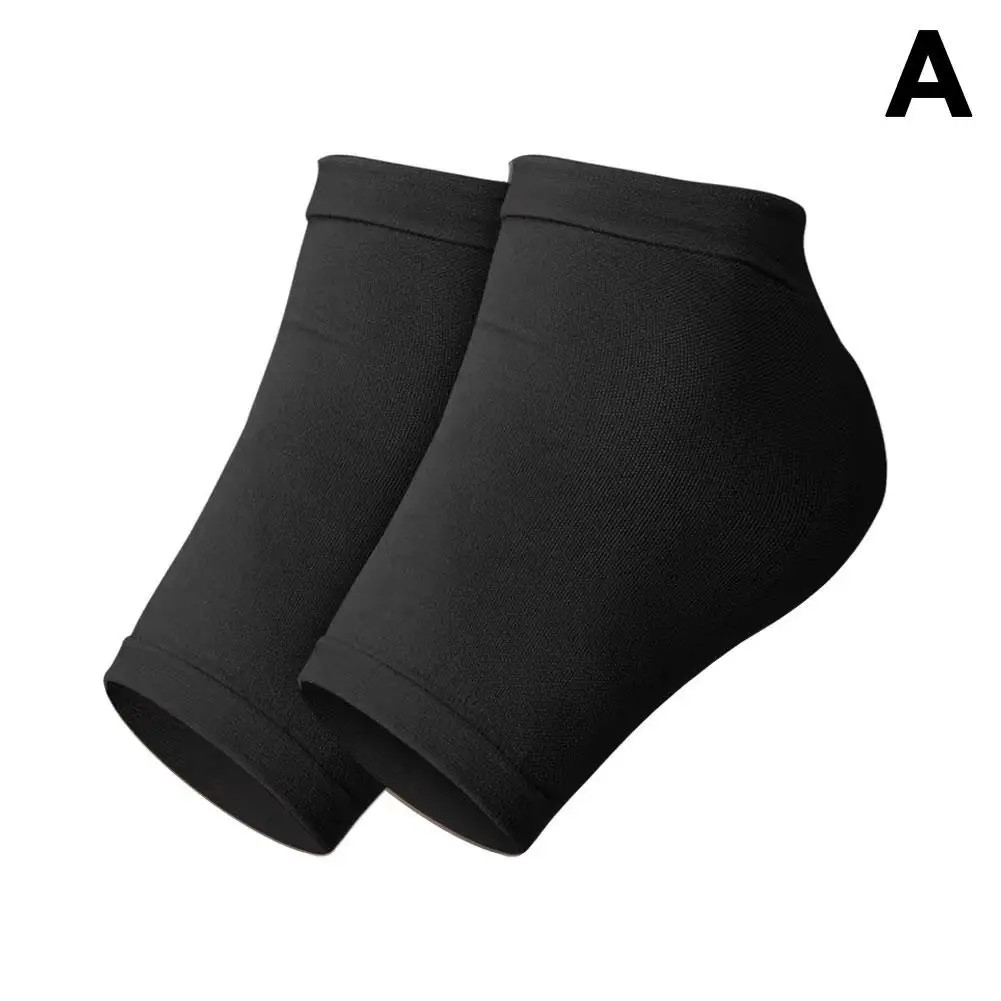 2Pcs Heel Protector Silicone Heel Moisturizing Socks Anti-Crack Protective Cover
