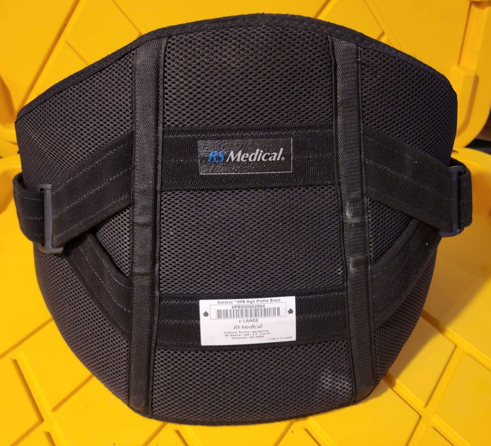 RS Medical Back Brace Activloc-HPB High Profile Brace Size X-Large HPBX00002064