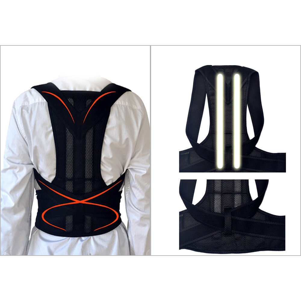 Back Posture Correction Corrector Support Shoulder Brace Belt Therapy Men Women