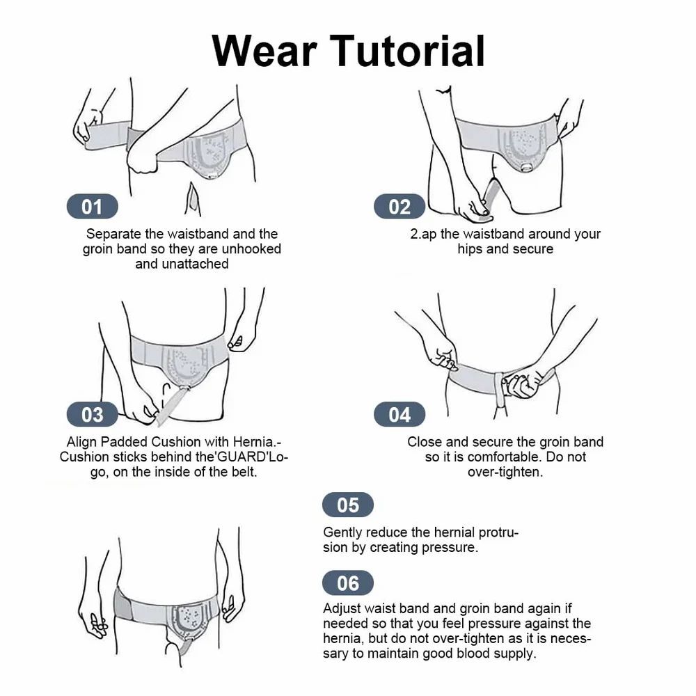 Inguinal Groin Hernia Belt Truss Brace Abdominal Groin Support Brace Removable